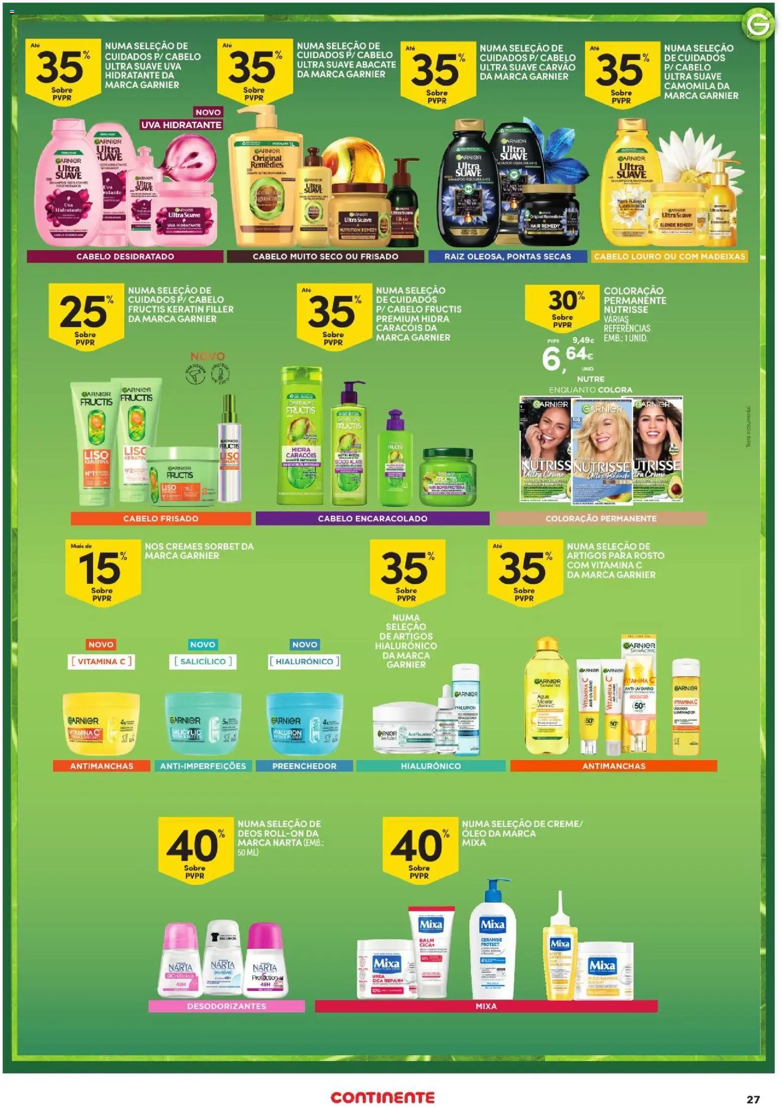 Continente Açores │ válido de 17/09/2026 | Página: 27 | Produtos: Louro, Shampoo, Óleo, Vitamina c