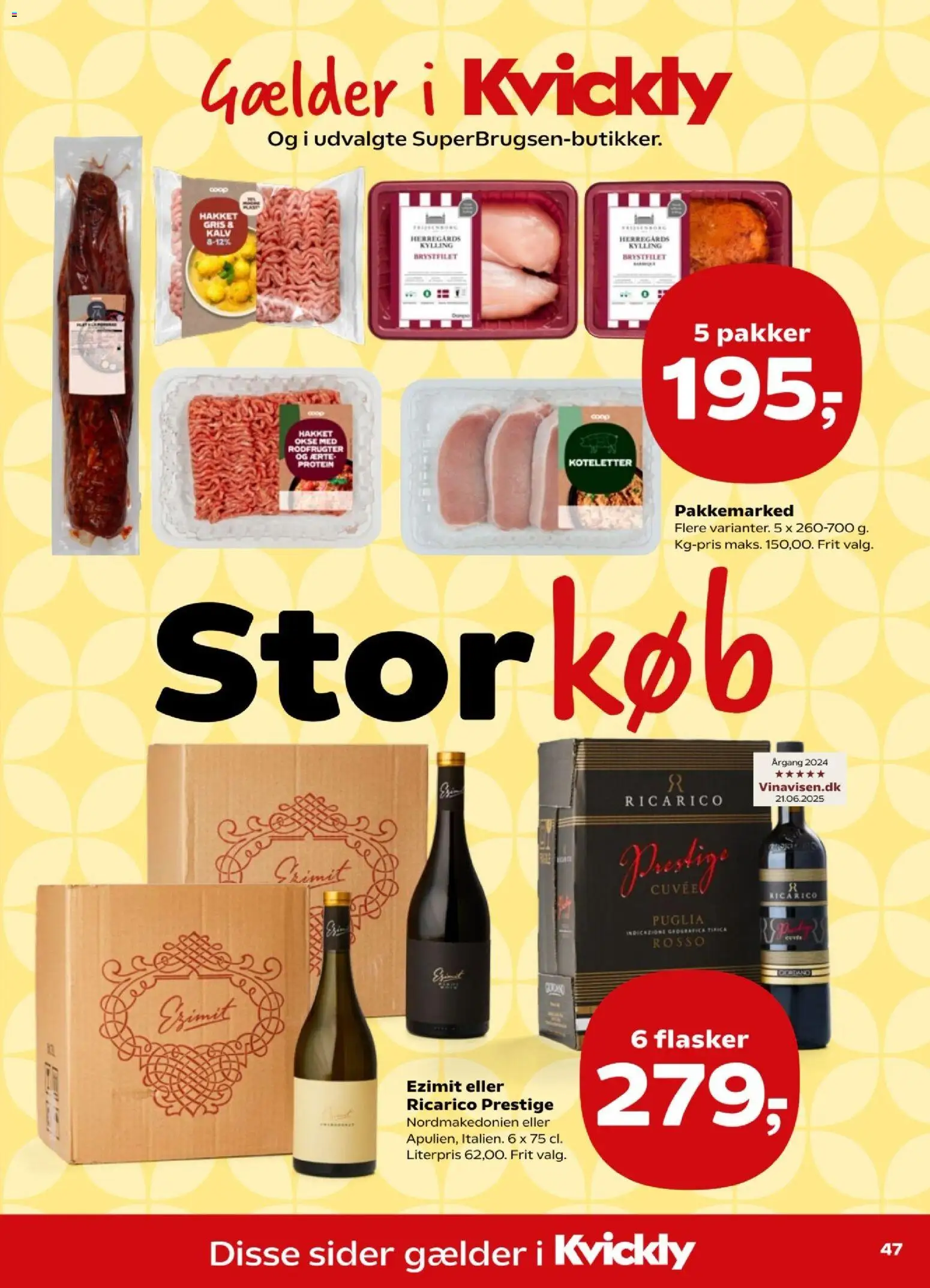 Kvickly tilbudsavis – gyldig fra 14/08/2026 | Side: 51 | Produkter: Koteletter, Rodfrugter