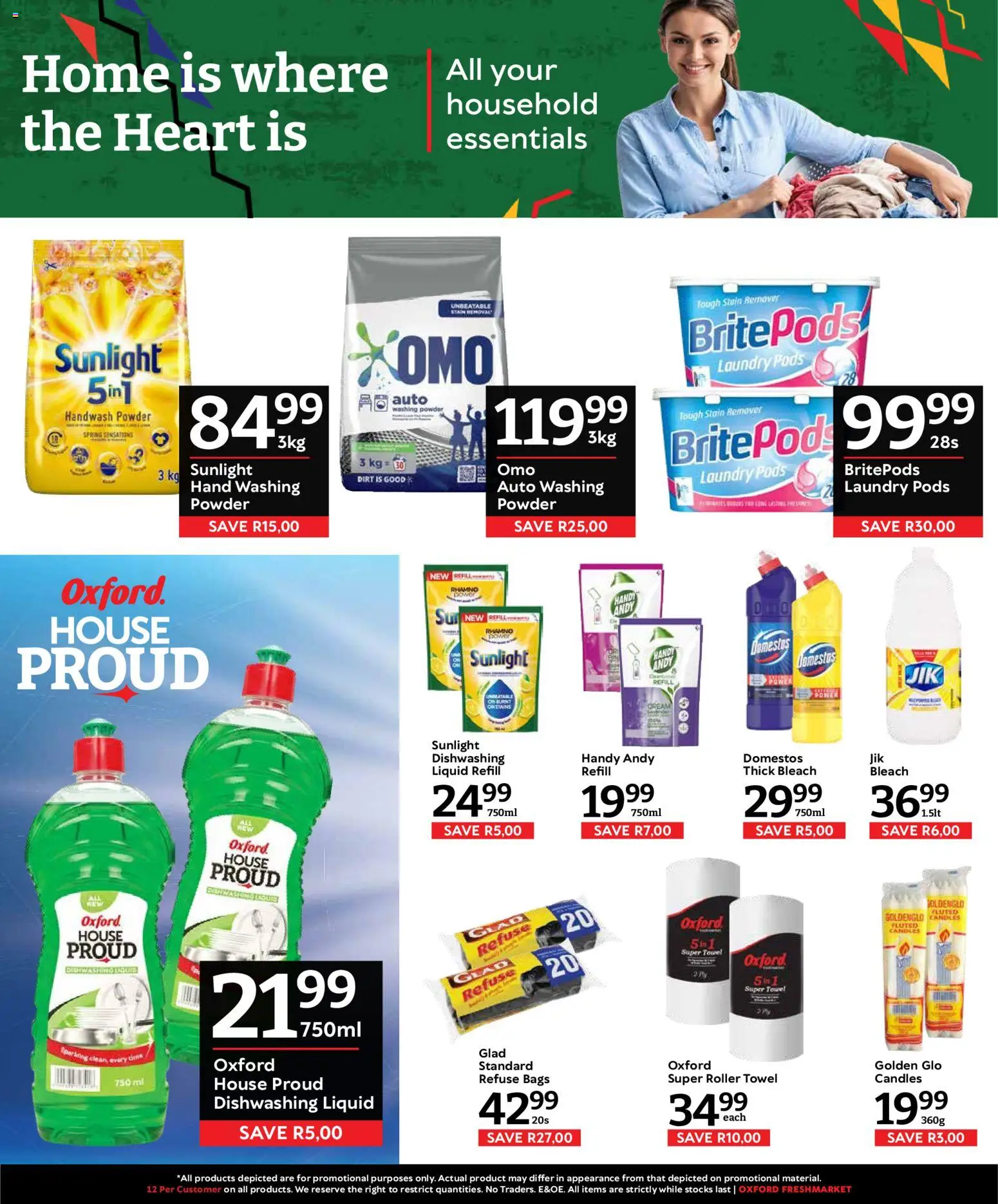 New Oxford Freshmarket catalogue – valid from 09/09/2026 | Page: 15 | Products: Towel, Powder, Refuse bags, Roller towel