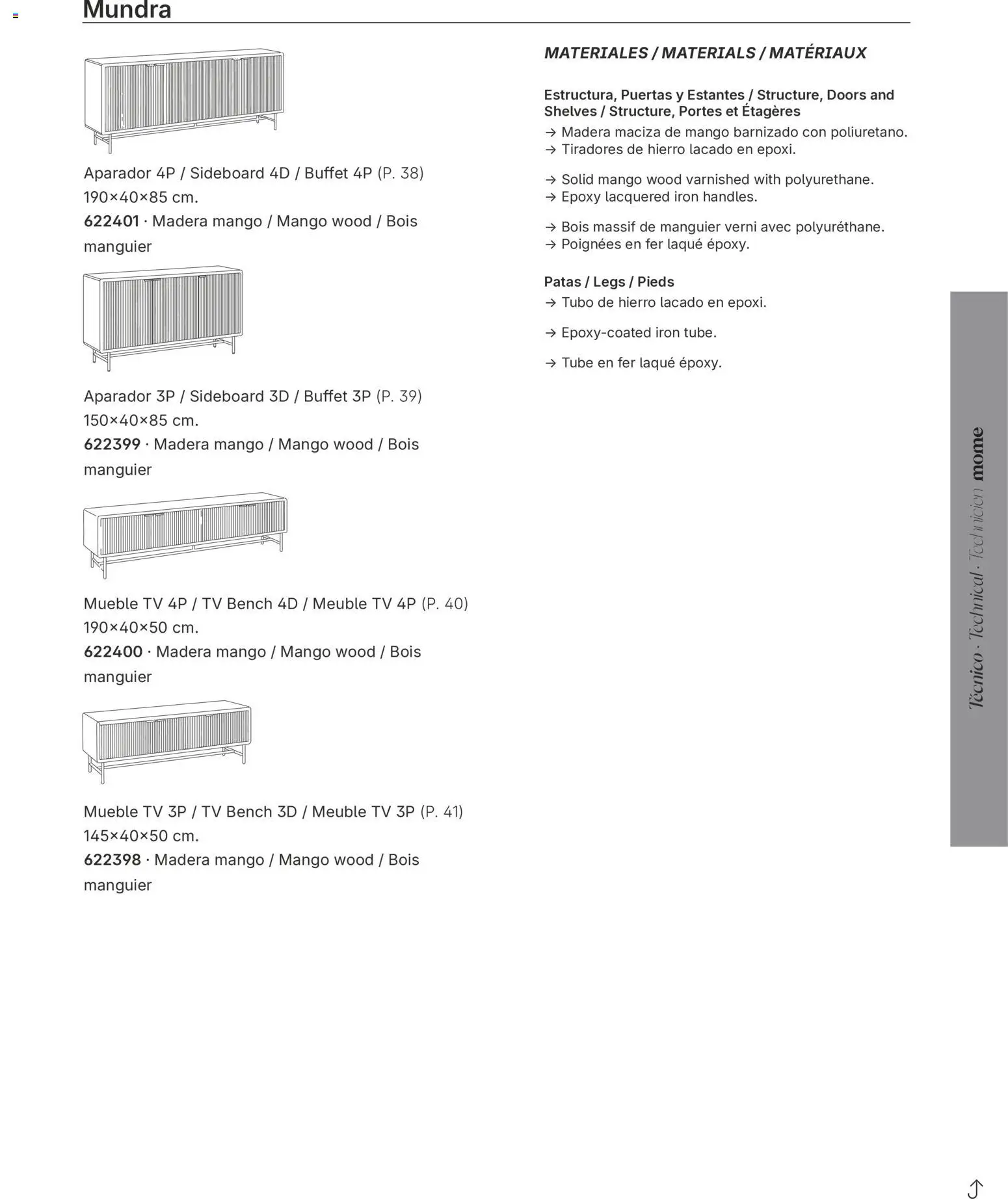 Conforama aktionen Mome – gültig ab 01.01.2026 | Seite: 261 | Produkte: Mango, TV, Sideboard