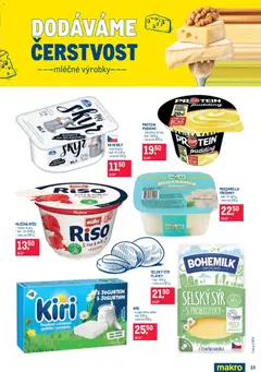 Náhled letáku Makro leták - Pro milovníky jídla od 07.10.2026 | Strana: 23 | Produkty: Sýr, BCAA, Skyr, Mozzarella