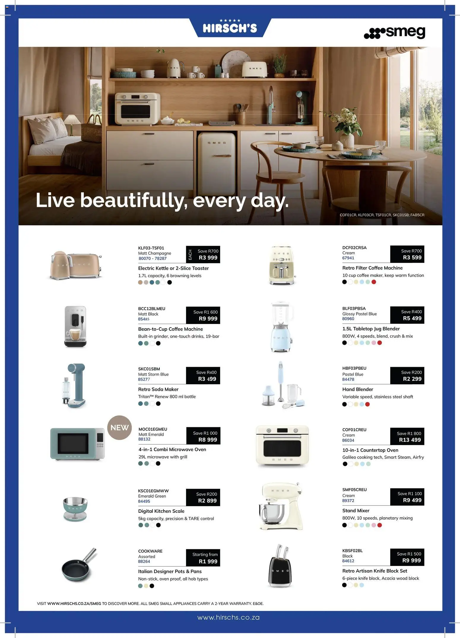 New Hirsch's catalogue – valid from 21/08/2026 | Page: 14 | Products: Oven, Mixer, Microwave, Cookware