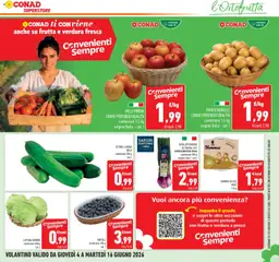 Anteprima del volantino HUMMUS DI CECI, MACÈ 115 g valido a partire dal 04.06.2026 | Pagina: 11 | Prodotti: Mele, Patate, Frutta, Lattuga