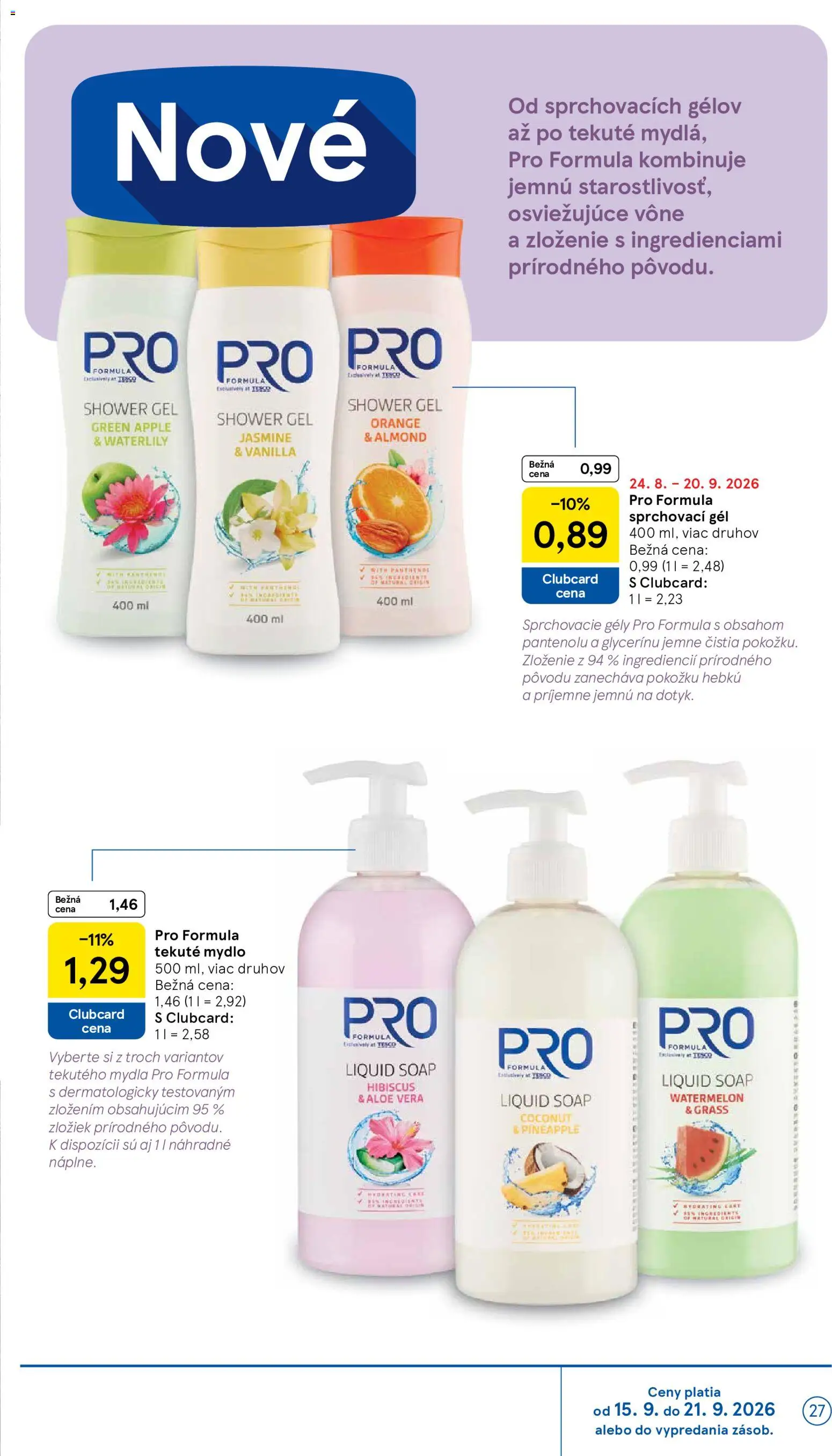 Nové Tesco akcie – leták je platný od 16.09.2026 | Strana: 27