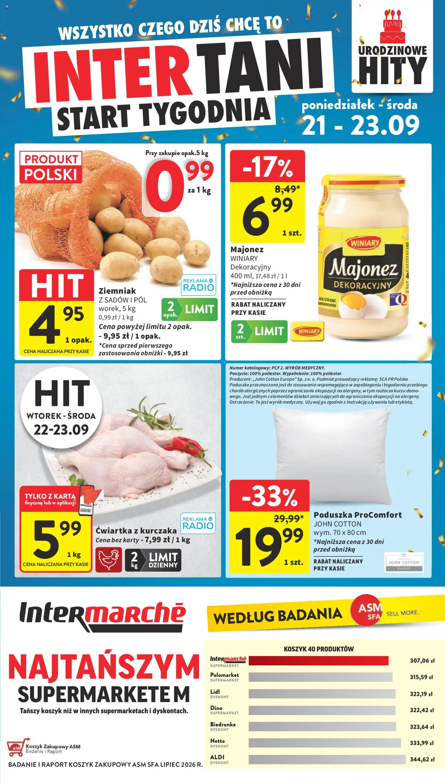 Intermarche gazetka od 17.09.2026 | Strona: 48 | Produkty: Karta, Radio, Majonez, Jaja