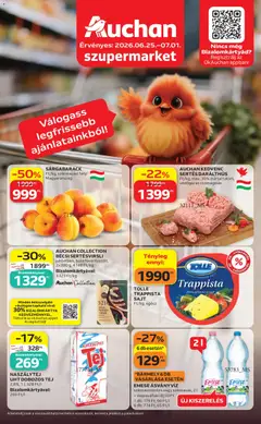 Auchan Szupermarket akciós újság - amely érvényes a következő dátumtól: 2026.06.25.