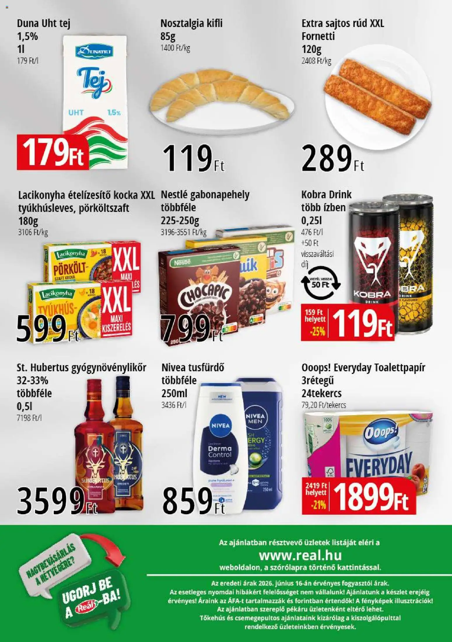 Reál akciós ujság - amely érvényes a következő dátumtól: 2026.07.02. | Oldal: 2 | Termékek: Kifli, Tusfürdő, Sajtos rúd, Ételízesítő