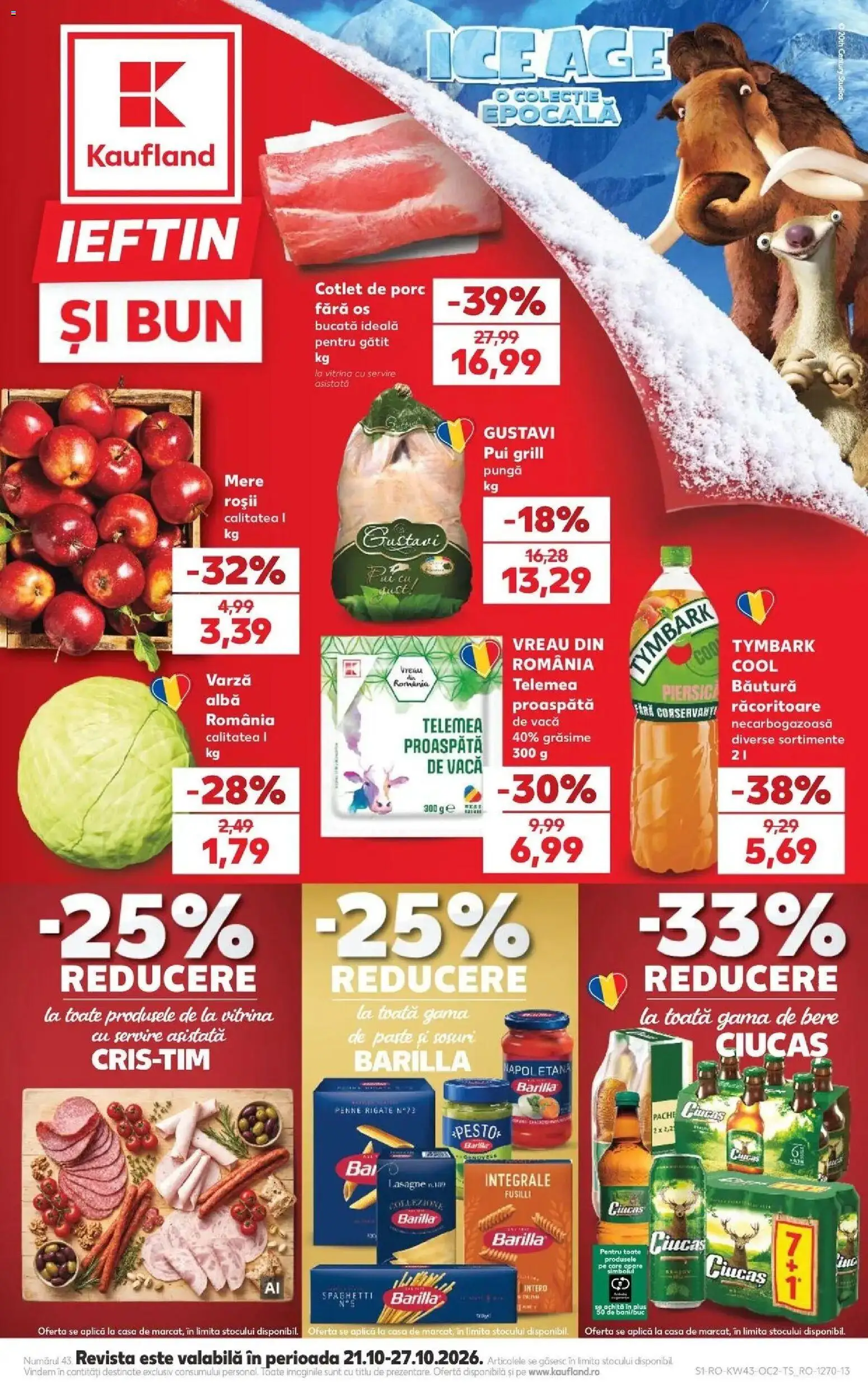 Kaufland Viseu de Sus 21.10.2026 - Revista si Oferta | Pagină: 1 | Produse: Pungă, Grill, Mere, Plus