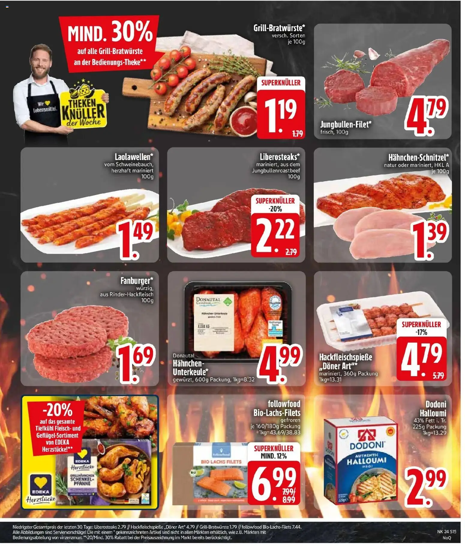 Edeka prospekt Neusäß-Steppach – gültig ab 08.06.2026 | Seite: 17 | Produkte: Hahnchen, Schnitzel, Lachs, Fleisch