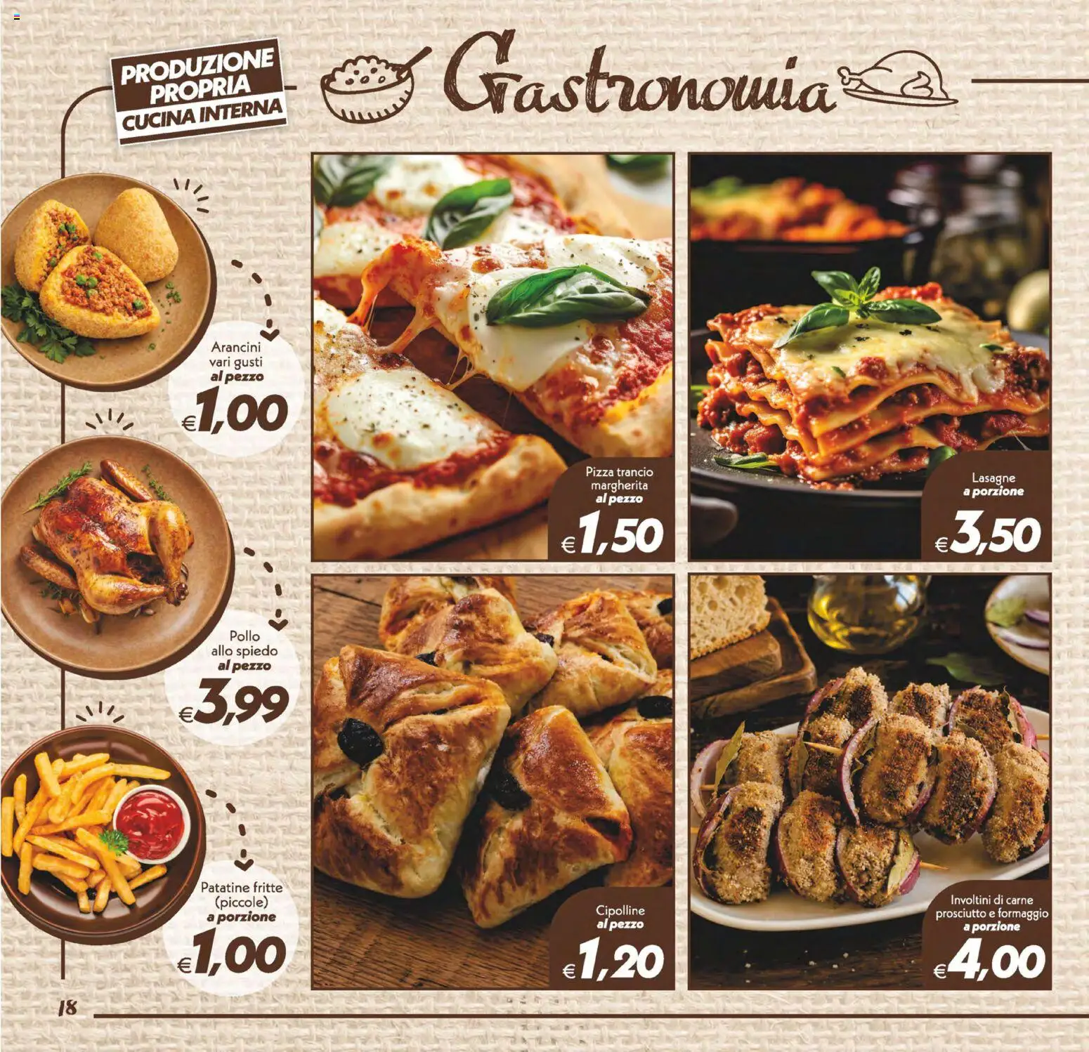 Volantino SuperConveniente del 13/10/2026 | Pagina: 18 | Prodotti: Patatine, Formaggio, Prosciutto, Cipolline