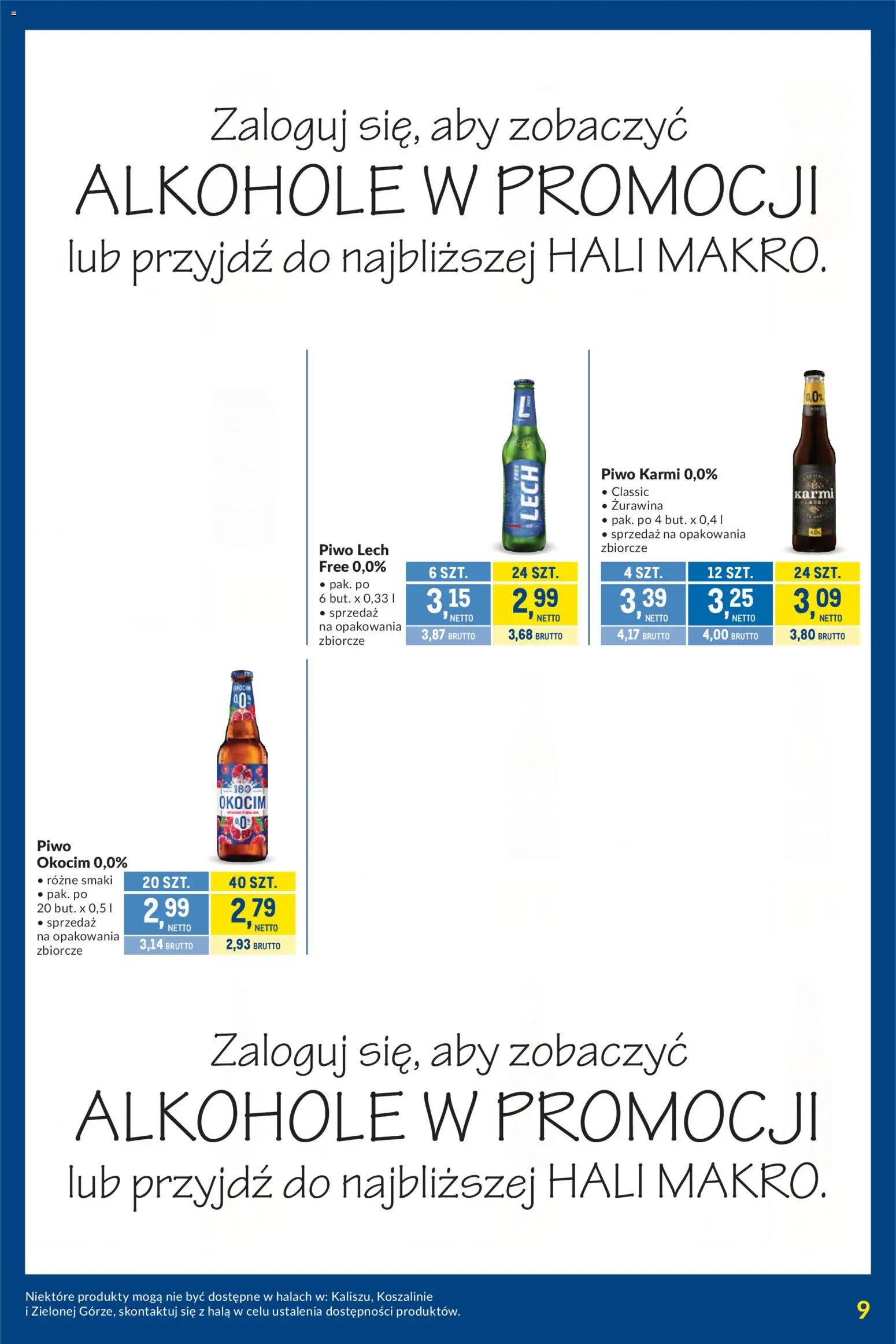 Makro gazetka - Kupujesz więcej płacisz mniej od 07.07.2026 | Strona: 9 | Produkty: Żurawina, Piwo