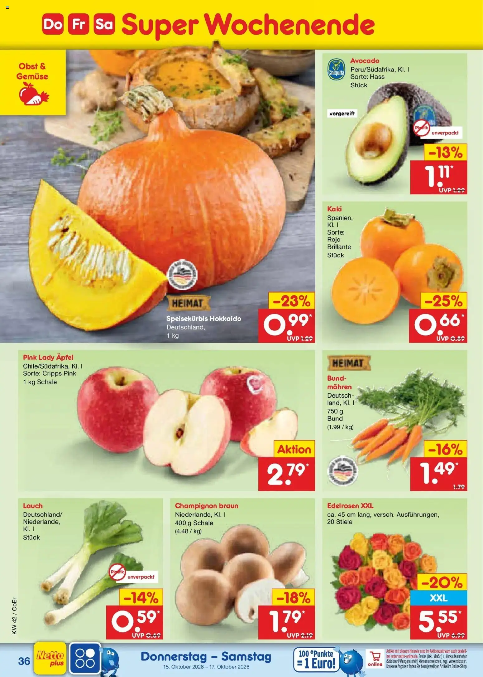 Netto Marken-Discount Prospekt Delitzsch – gültig ab 12.10.2026 | Seite: 50 | Produkte: Mohren, Gemüse, Obst, Lauch