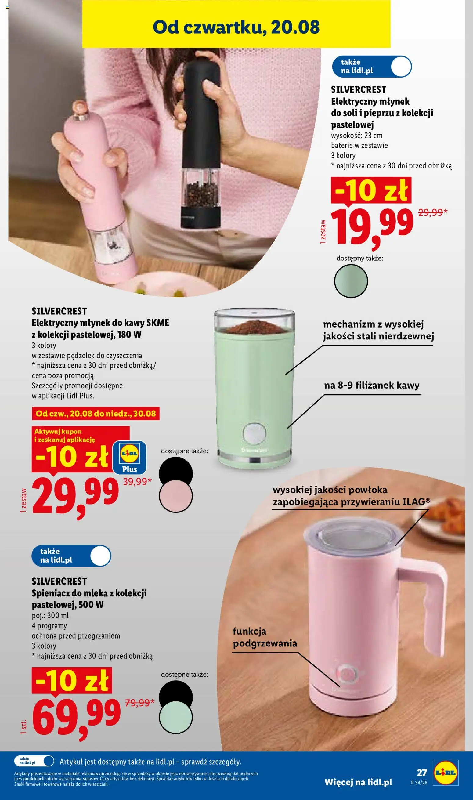 Lidl Polsko katalog od 17.08.2026 | Strana: 39 | Produkty: Mlýnek, Baterie
