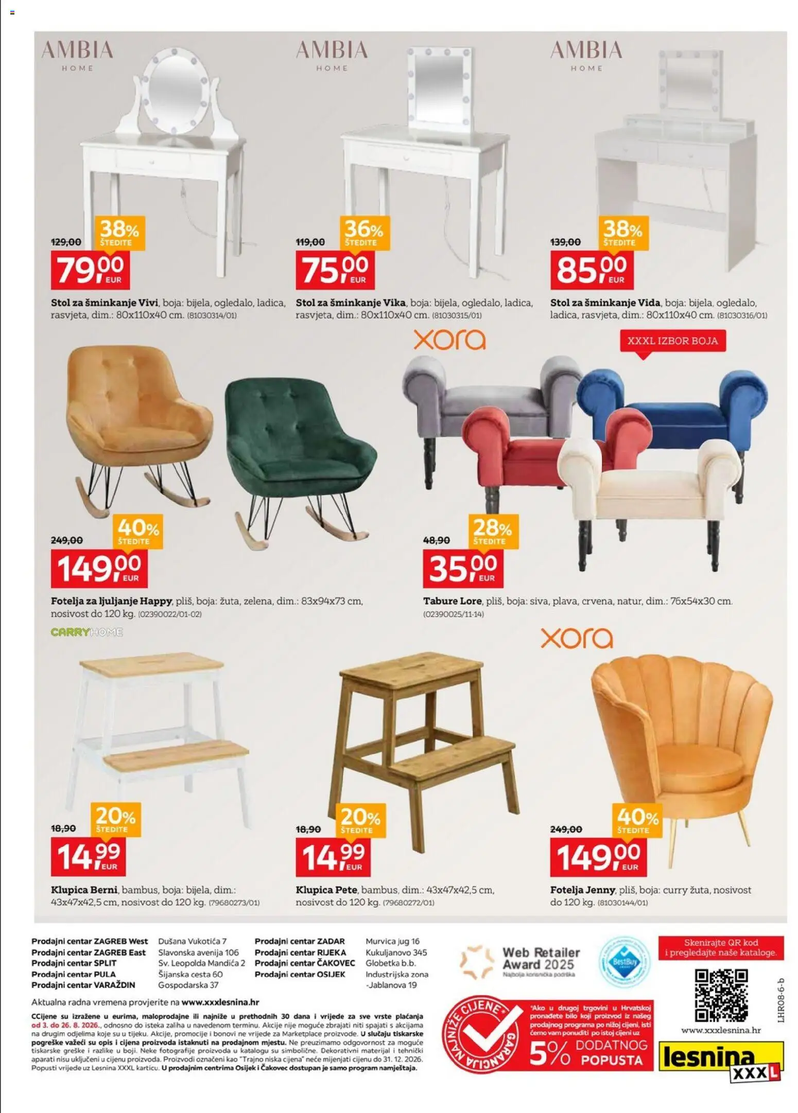 Lesnina katalog | vrijedi od 03.08.2026 | Stranica: 16 | Proizvodi: Fotelja, Stol, Tabure, Curry