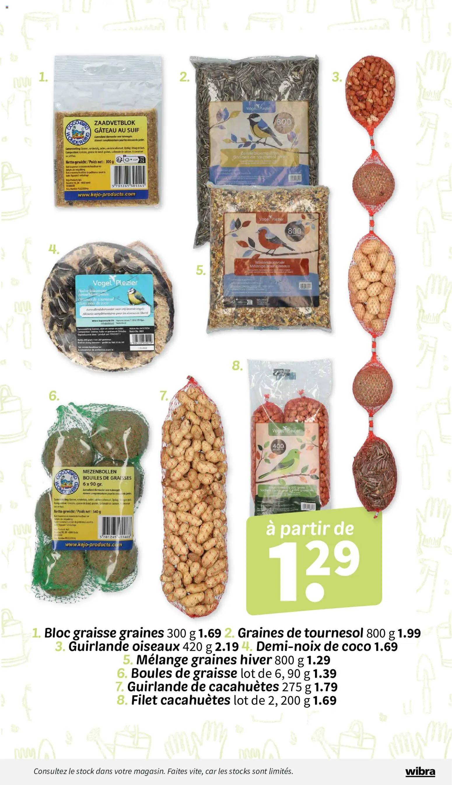 {H1} | Page: 24 | Produits: Graines, Coco, Ciseaux, Cacahuètes