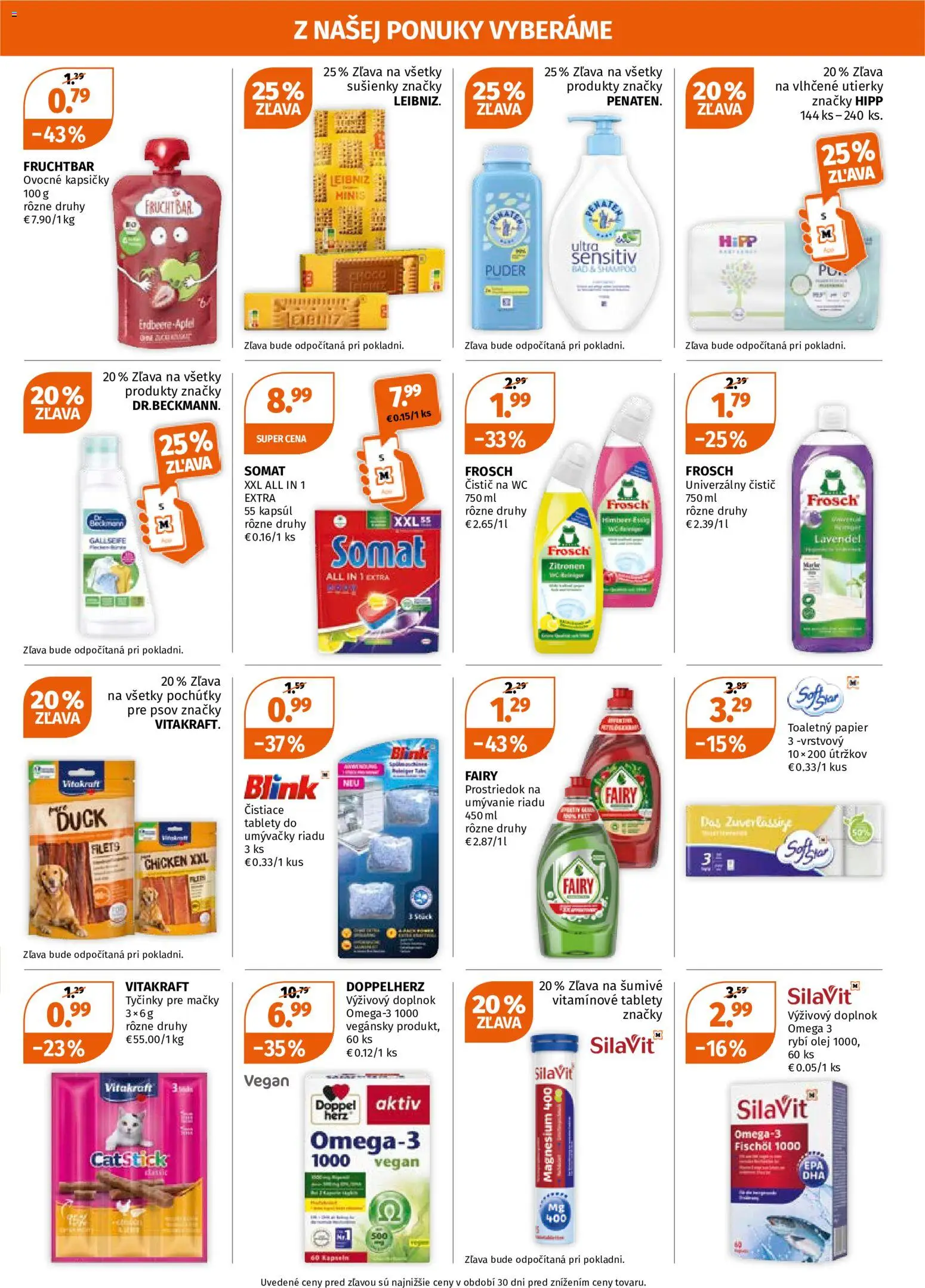 Nové Müller akcie – leták je platný od 10.09.2026 | Strana: 3 | Produkty: Wc, Púder, Toaletný papier, Omega 3