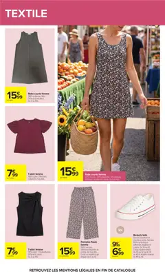 Carrefour - Prévisualisation de Pantalon fluide femme, 100% viscose. Différents modèles et coloris. Du S au XXL. Existe en modèle jupe longue. Du S au XL. valide à partir de 07/07/2026 | Page: 70 | Produits: Coton, Jupe, Pantalon, Robe courte