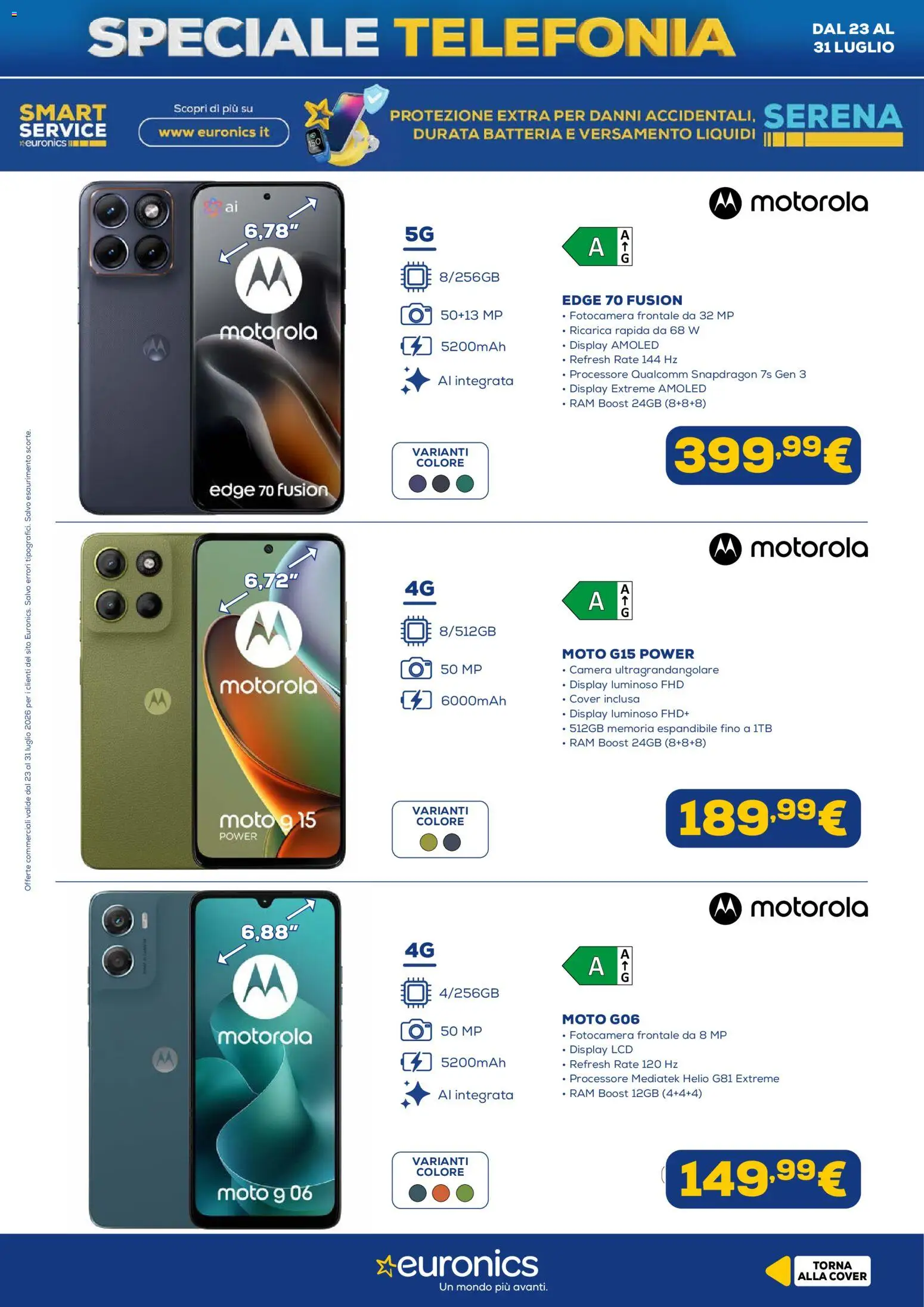 Volantino Euronics del 23/07/2026 | Pagina: 5 | Prodotti: Fotocamera, Batteria