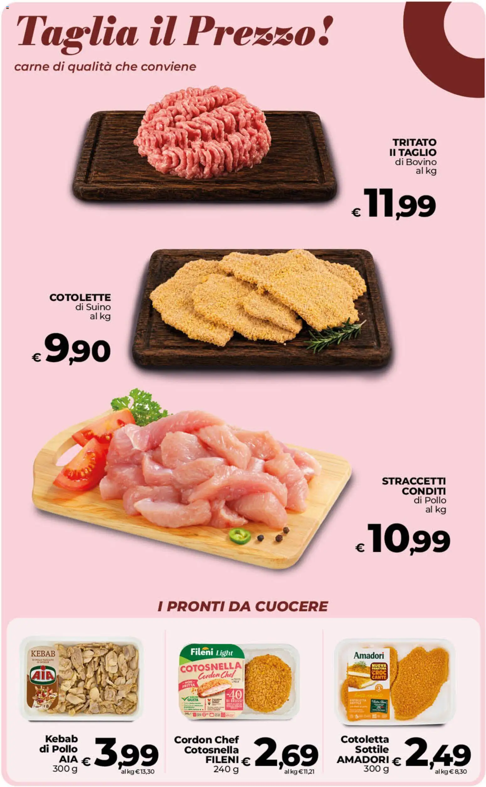 Volantino COOP del 22/09/2026 | Pagina: 13 | Prodotti: Bovino, Pollo, Suino, Carne