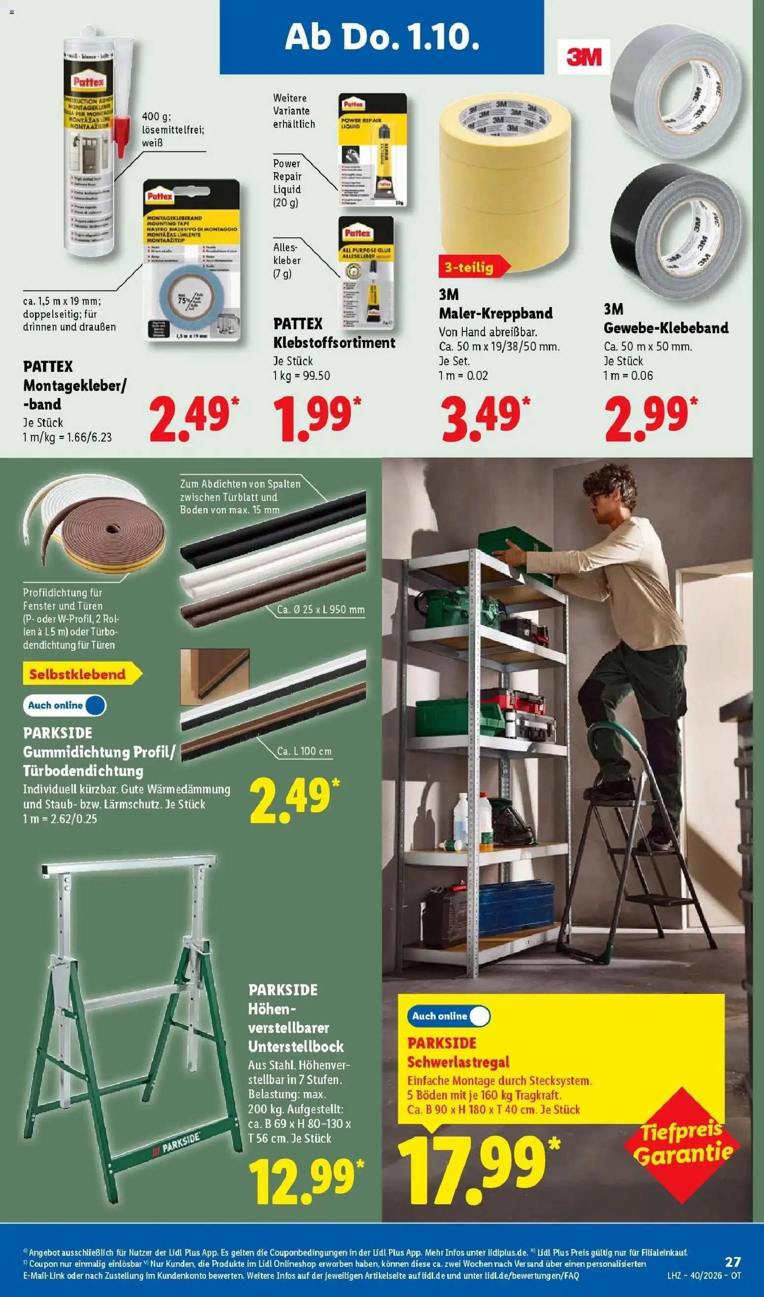 Lidl Prospekt Grimma (ab 28.09.2026) zum Blättern » Angebote | Seite: 43 | Produkte: Schwerlastregal