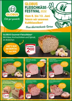Globus Fleischkäse-Festival 2026 ab 08.06.2026 gültig