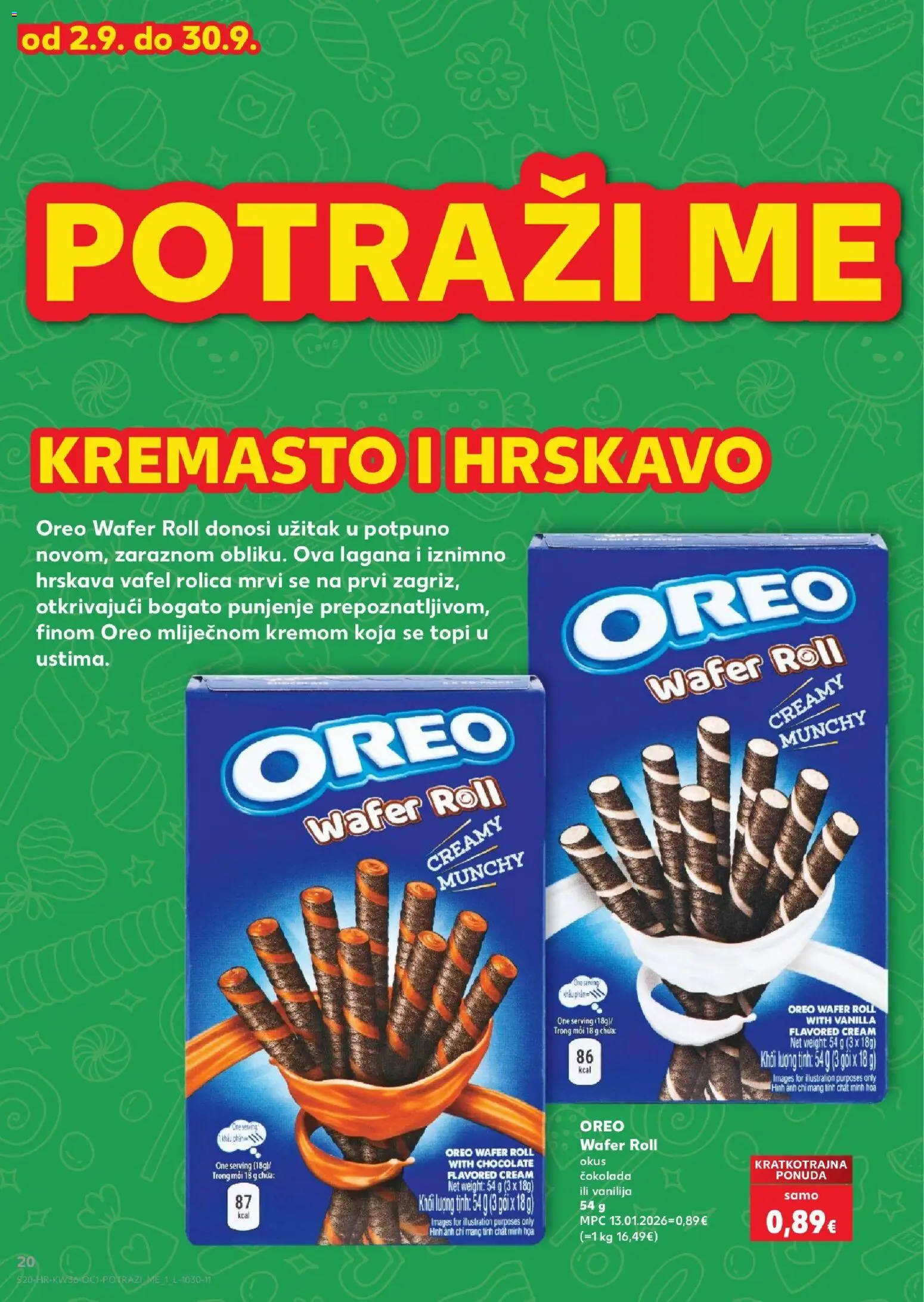 Kaufland katalog | vrijedi od 02.09.2026 | Stranica: 20 | Proizvodi: Oreo, Čokolada
