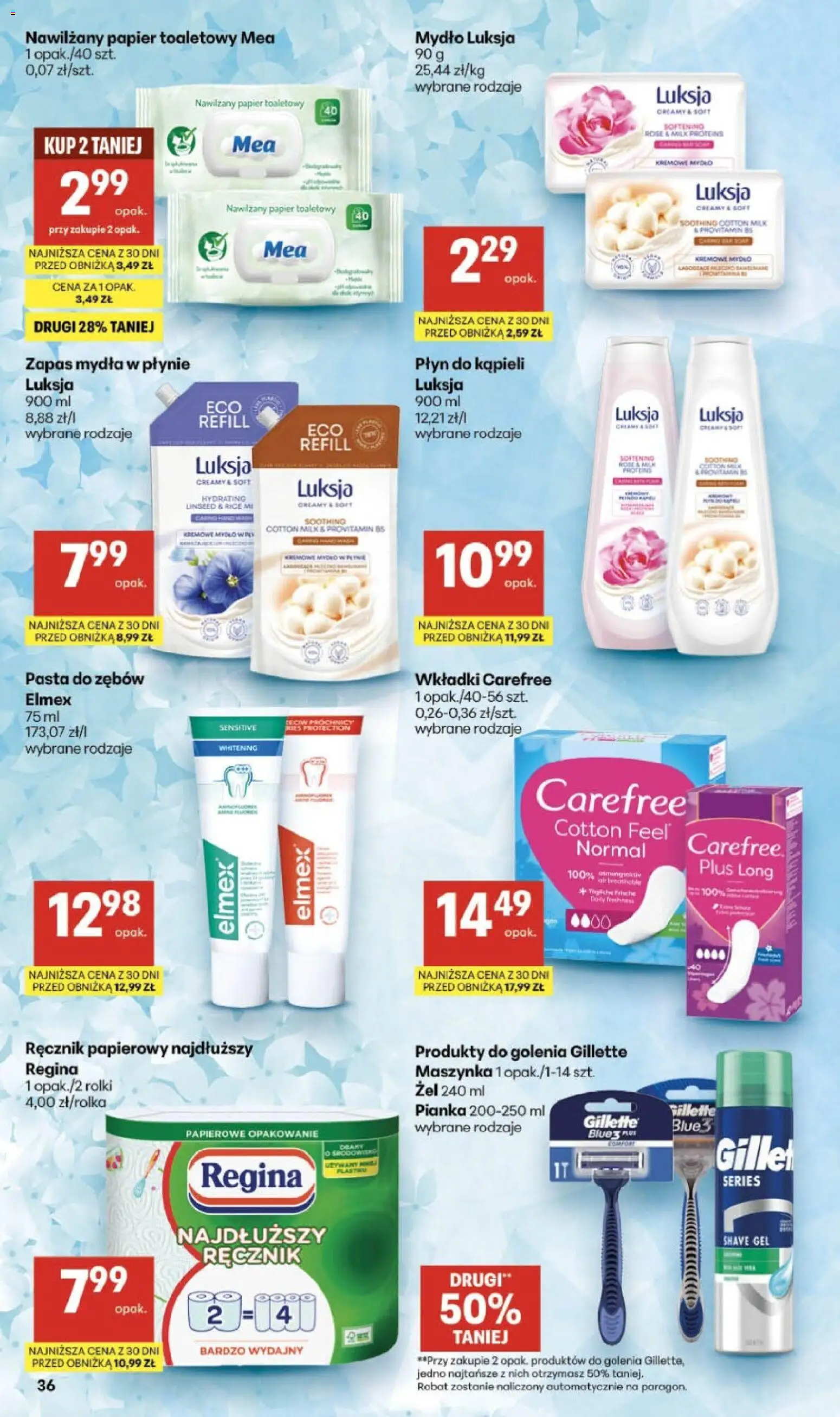 Delikatesy Centrum gazetka - Sklepy Własne od 23.07.2026 | Strona: 36 | Produkty: Rolki, Mydło, Pasta do zębów, Ręcznik papierowy