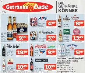 Angebote - Getränke Oase: Getränkeangebote ab 07.09.2026 gültig