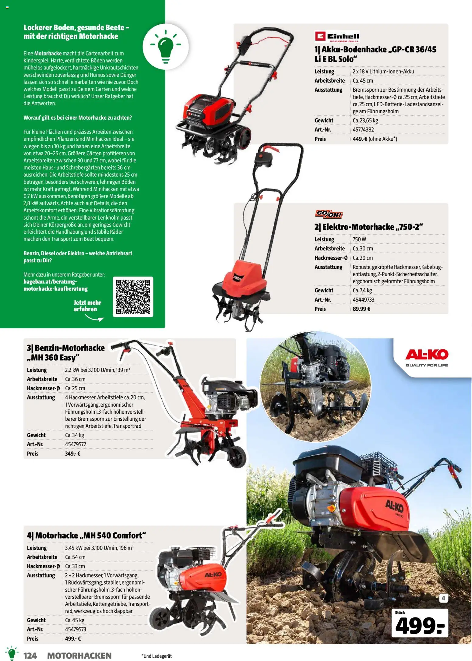 Hagebau Gartenjahr gültig ab 13.03.2026 | Seite: 124 | Produkte: Gewicht