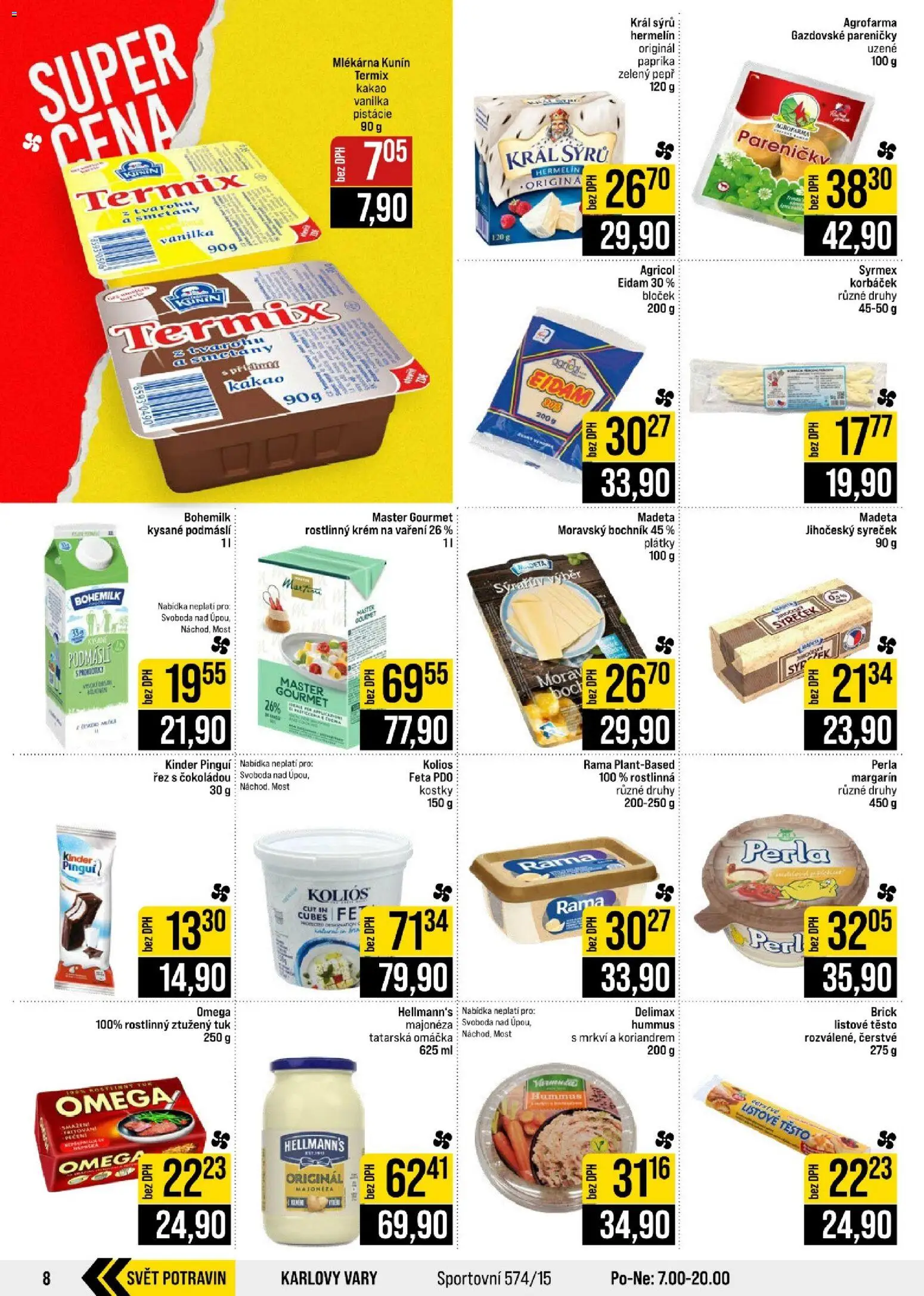 Jip leták - Cash & Carry od 14.10.2026 | Strana: 8 | Produkty: Mošt, Kostky, Tatarská omáčka, Kinder