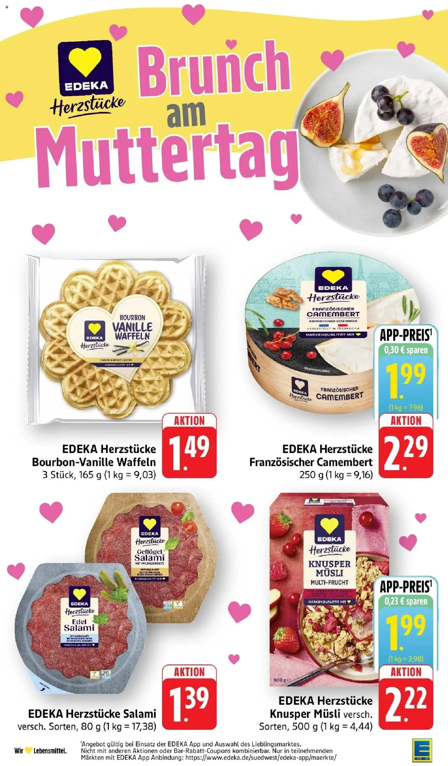 Edeka prospekt Nonnenhorn / Bodensee	 – gültig ab 03.05.2026 | Seite: 22 | Produkte: Musli, Waffeln, Salami, Bourbon