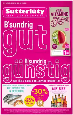 Sutterlüty Flugblatt ab 06.08.2026 gültig