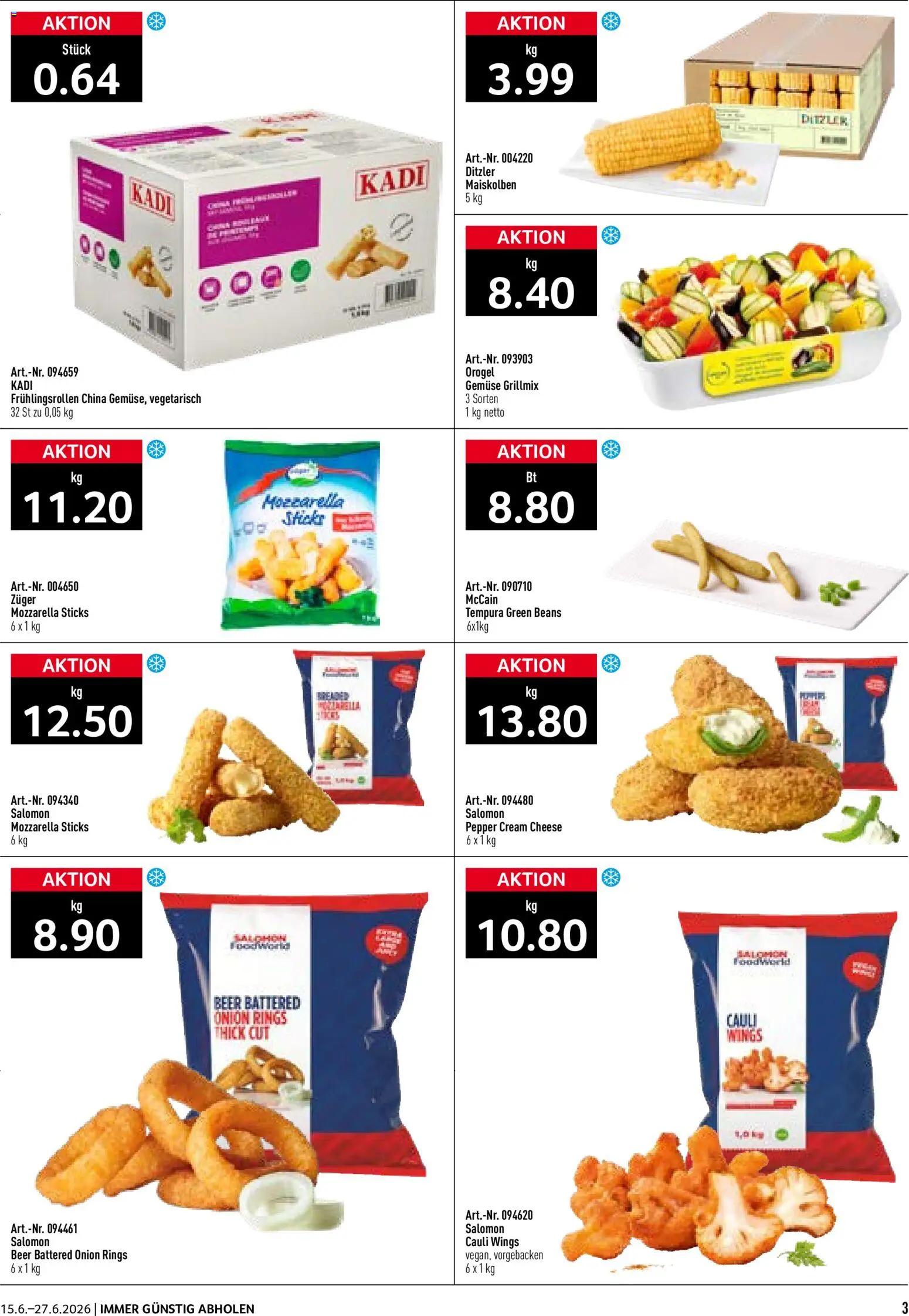 Prodega aktionen Summertime – gültig ab 15.06.2026 | Seite: 3 | Produkte: Gemüse