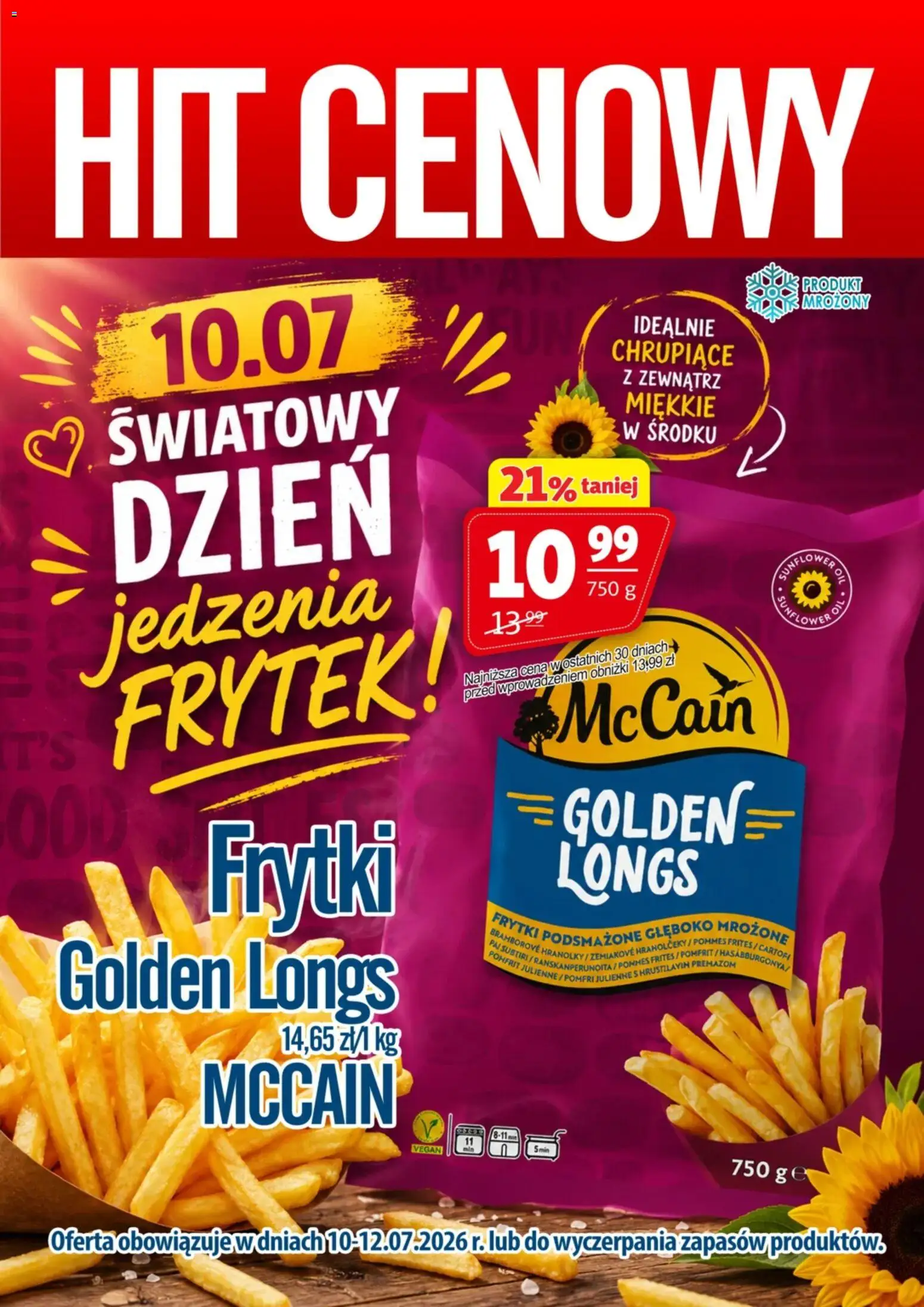 Prim Market promocja - Frytki Mccain od 10.07.2026 | Strona: 1 | Produkty: Frytki