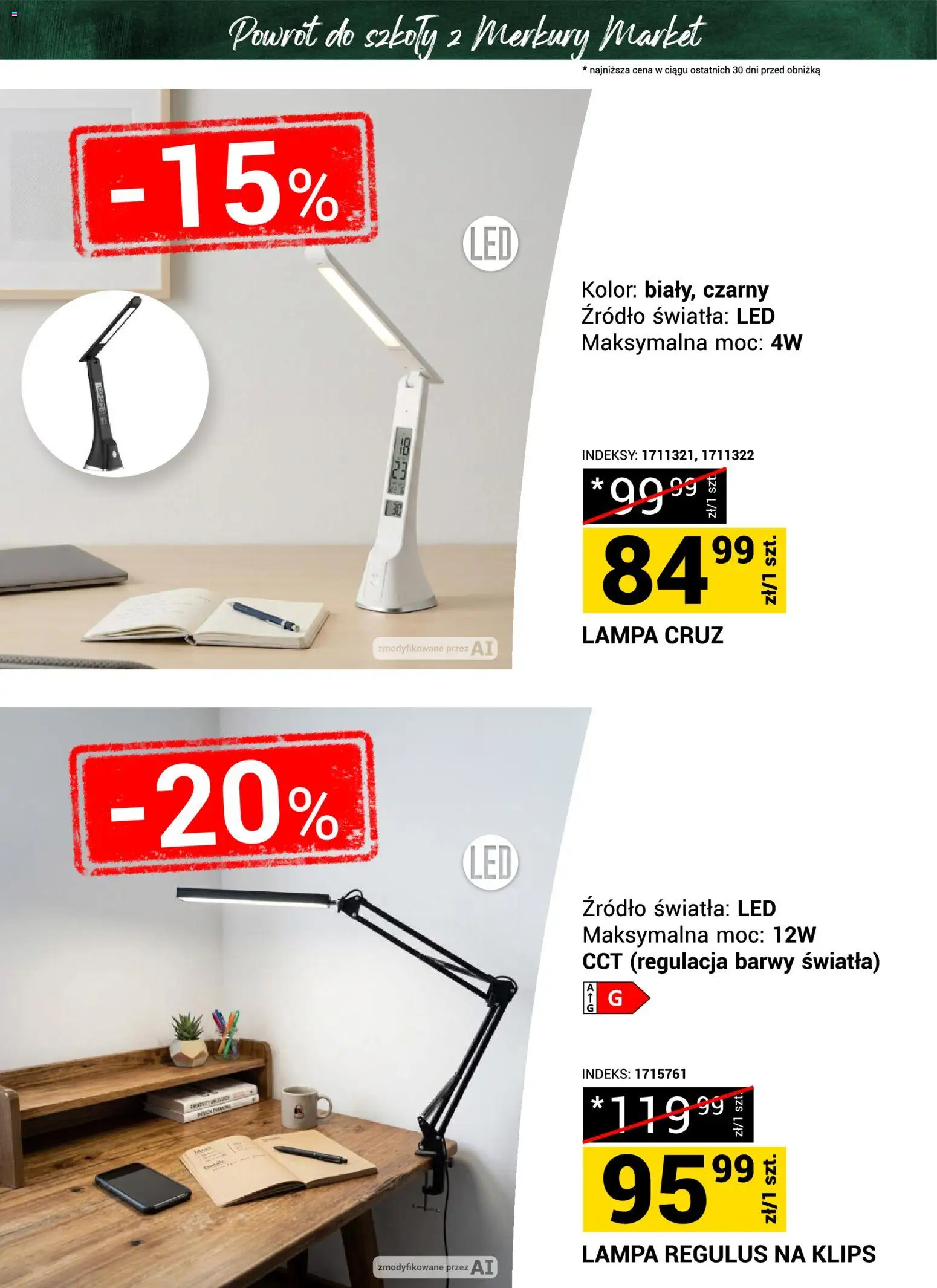 Merkury Market gazetka - Powrót do szkoły od 22.08.2026 | Strona: 19 | Produkty: Lampa
