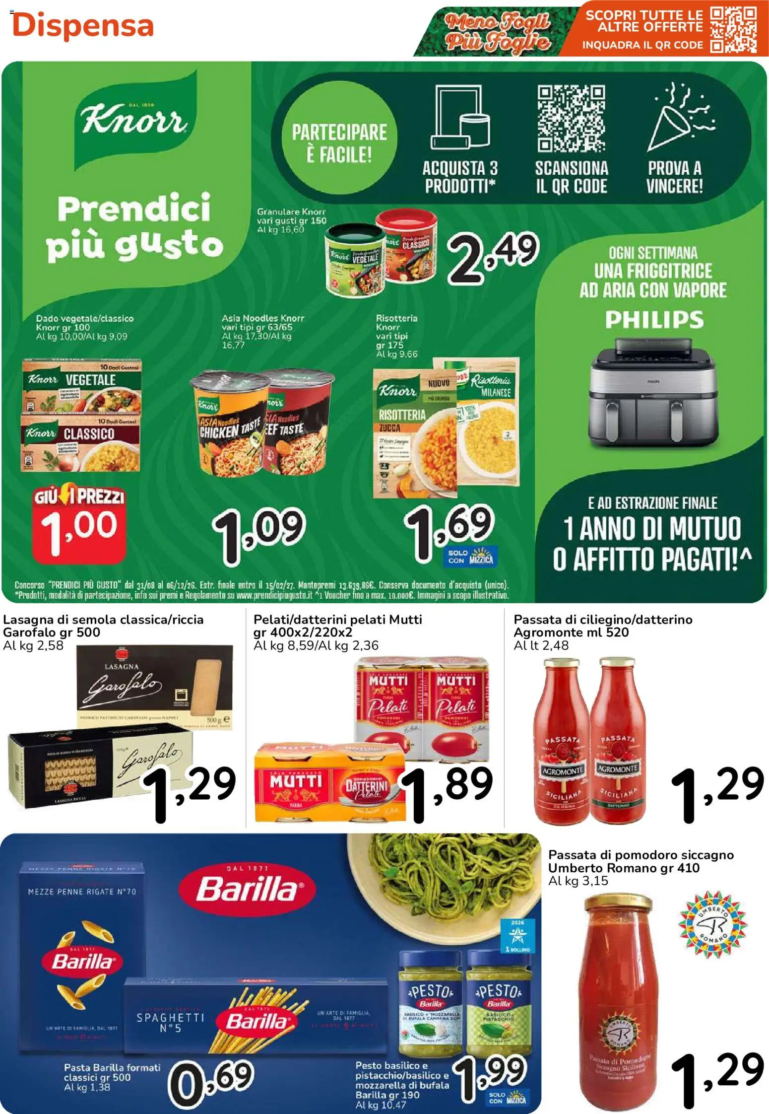 Volantino Famila del 15/10/2026 | Pagina: 32 | Prodotti: Barilla, Zucca, Friggitrice, Penne