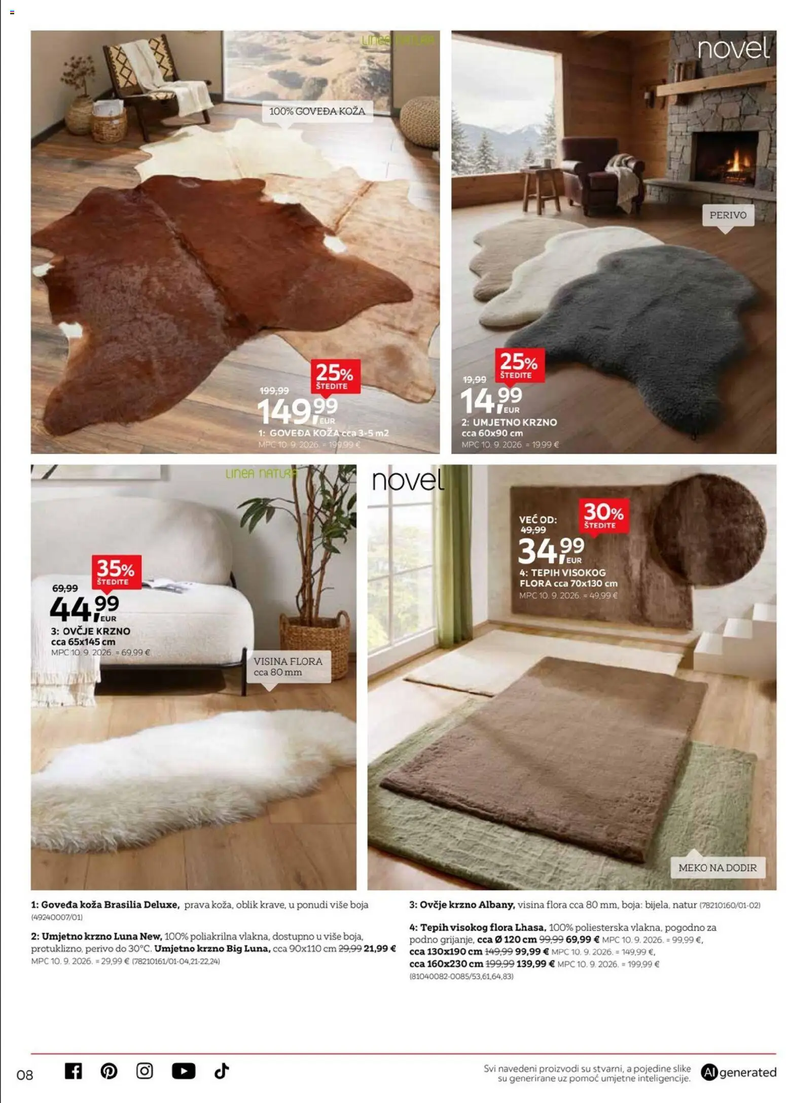 Lesnina katalog | vrijedi od 01.10.2026 | Stranica: 7 | Proizvodi: Tepih