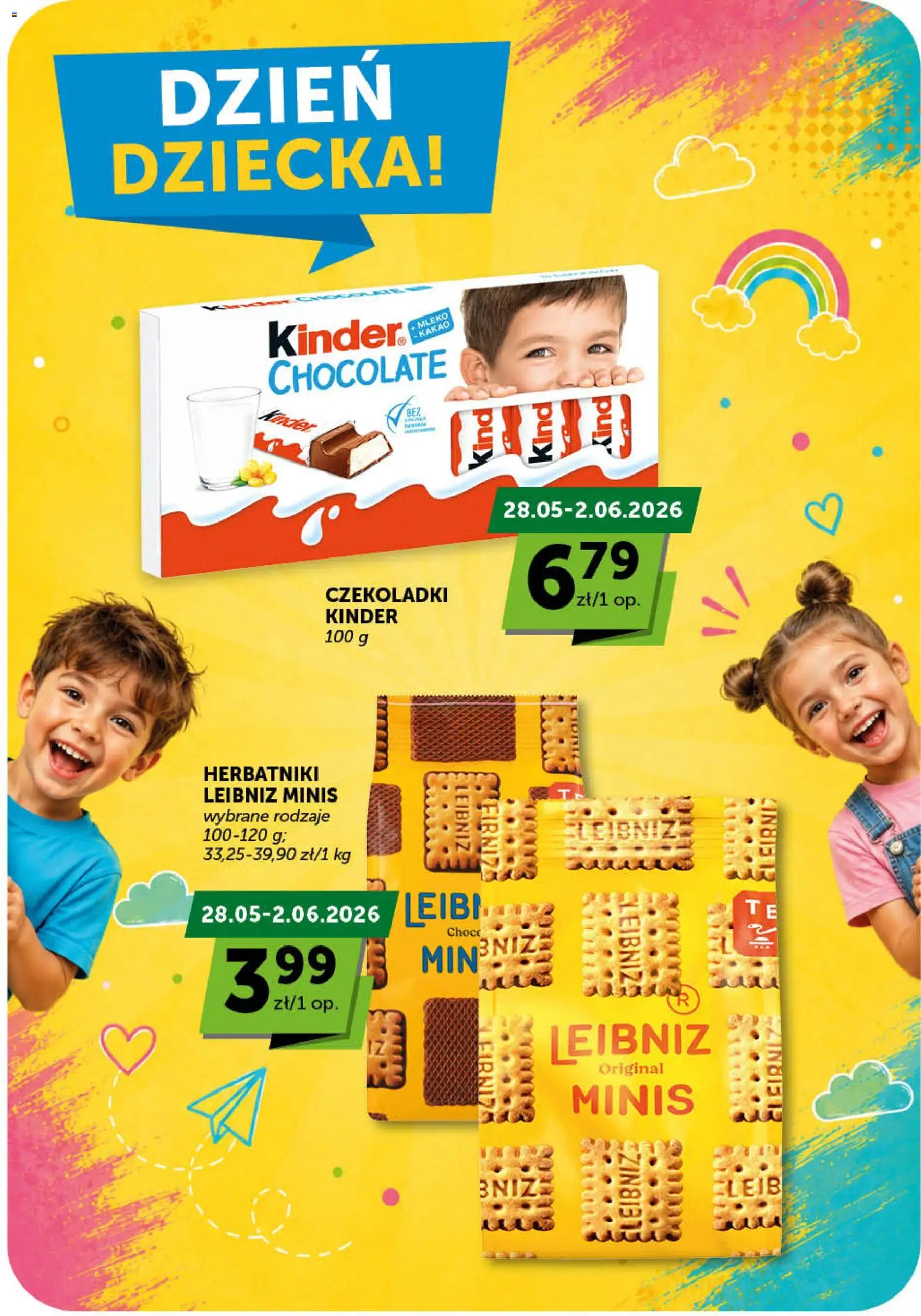 Euro Sklep gazetka od 28.05.2026 | Strona: 2 | Produkty: Czekoladki, Herbatniki, Mleko