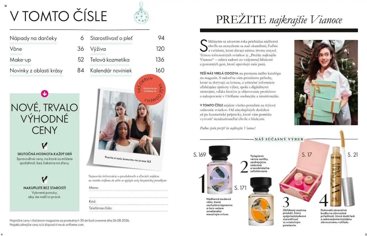 Nové Oriflame akcie – leták je platný od 11.11.2026 | Strana: 3 | Produkty: Caro