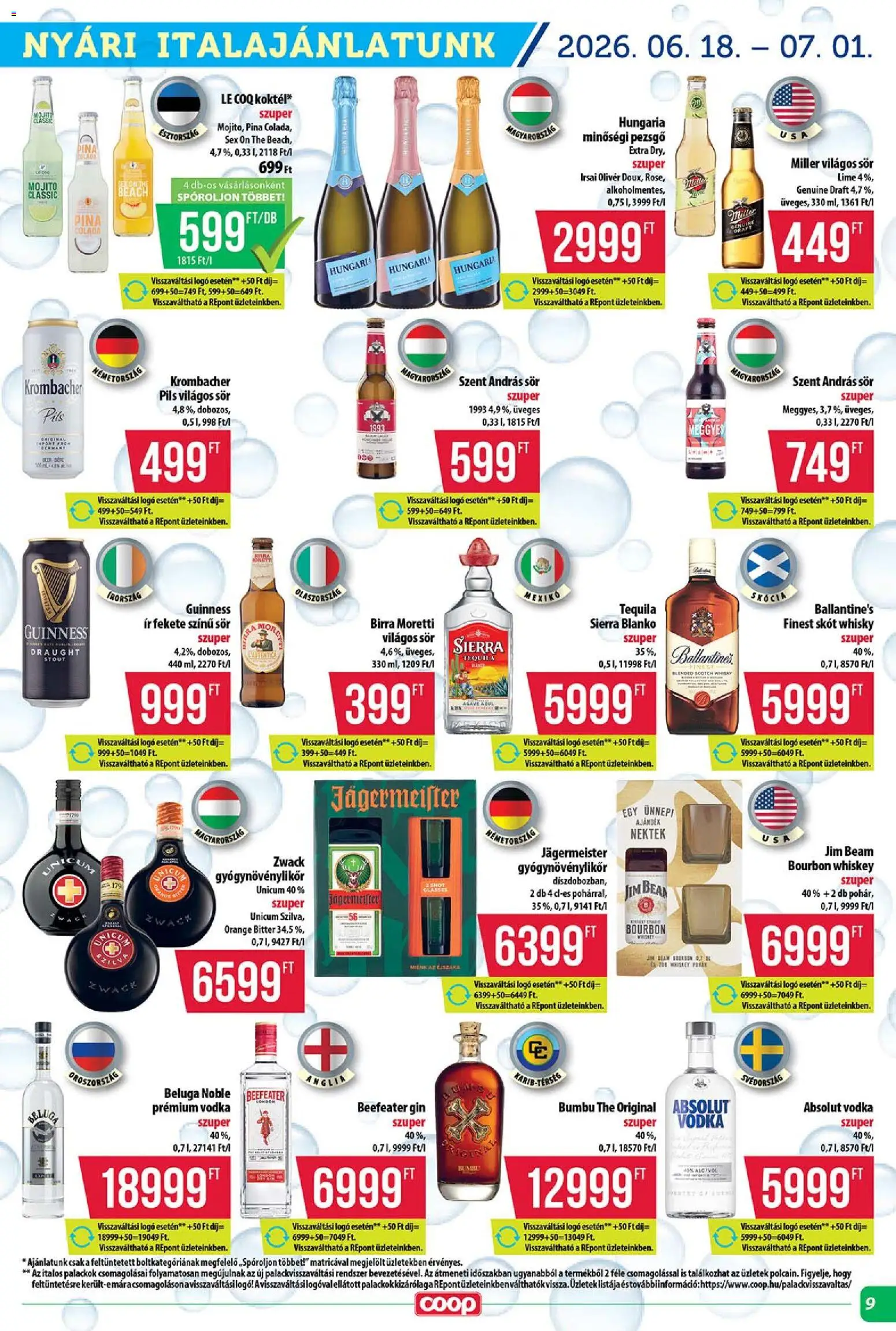 COOP akciós ujság - amely érvényes a következő dátumtól: 18.06.2026 | Oldal: 9