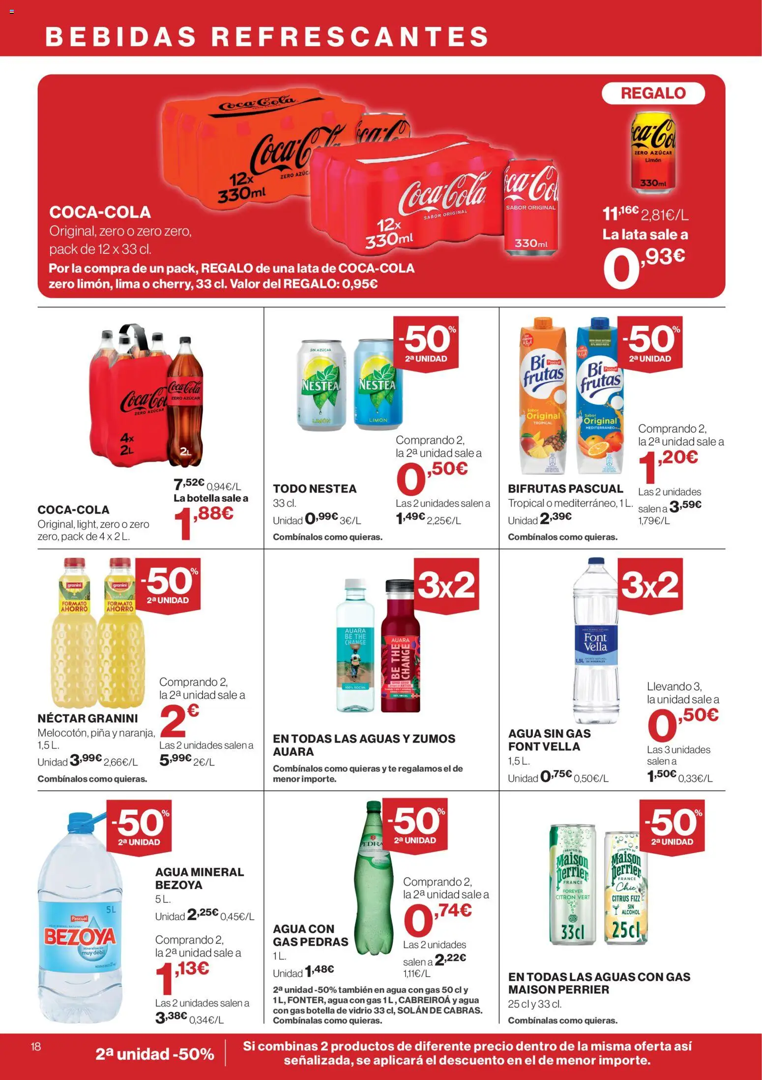 Supercor folleto │ válido desde el 06.05.2026 | Página: 18 | Productos: Piña, Té, Néctar, Agua mineral