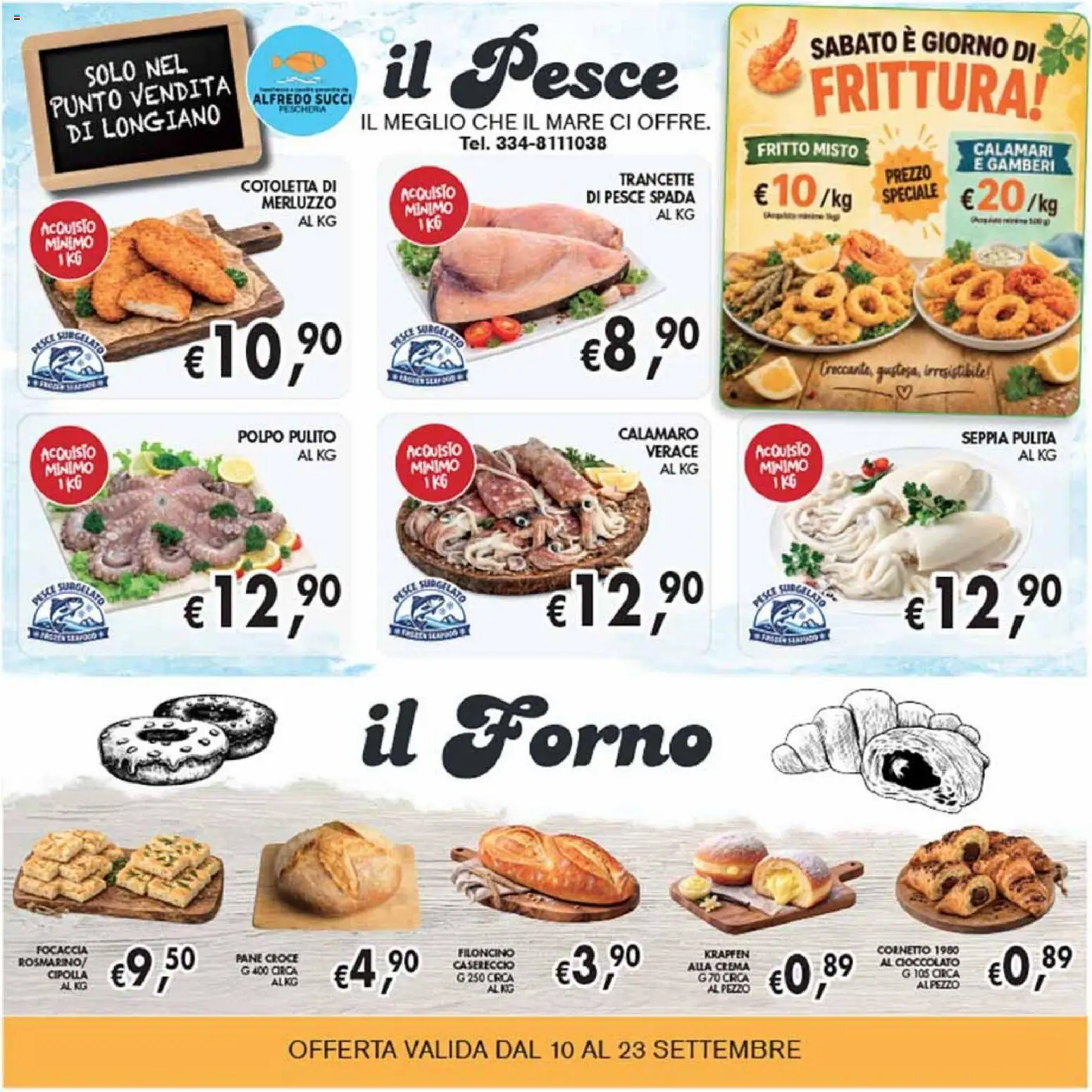Volantino Coal del 10/09/2026 | Pagina: 12 | Prodotti: Crema, Pane, Forno, Pesce spada