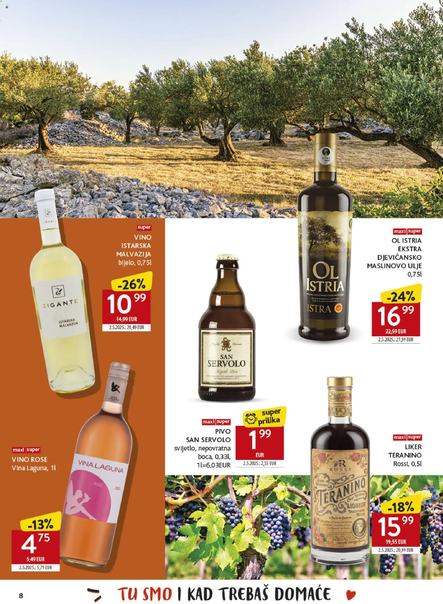 Konzum HR akciós ujság - amely érvényes a következő dátumtól: 2026.10.26. | Oldal: 8 | Termékek: Rosé