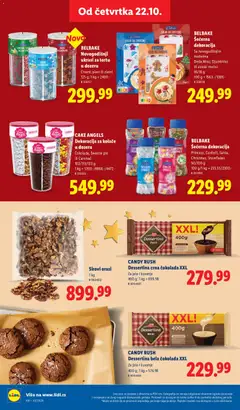 CANDY RUSH Desertina bela čokolada XXL, Za jelo i kuvanje - pregled Lidl kataloga - važi od 22.10.2026 | Strana: 56