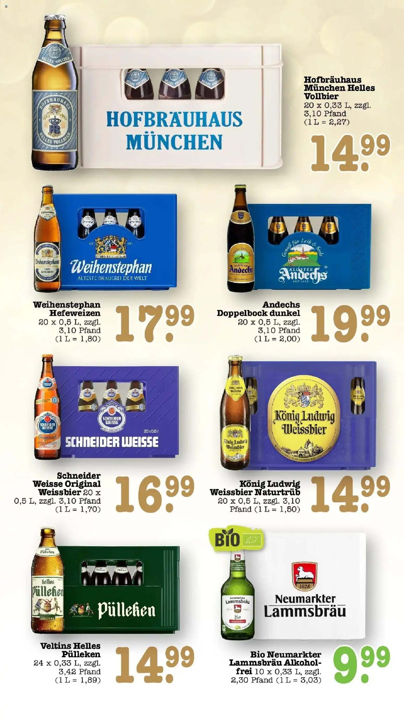 Edeka Prospekt Bühlertal (ab 05.10.2026) » Angebote Online | Seite: 58 | Produkte: Helles pulleken, Weißbier, Alkohol, Veltins