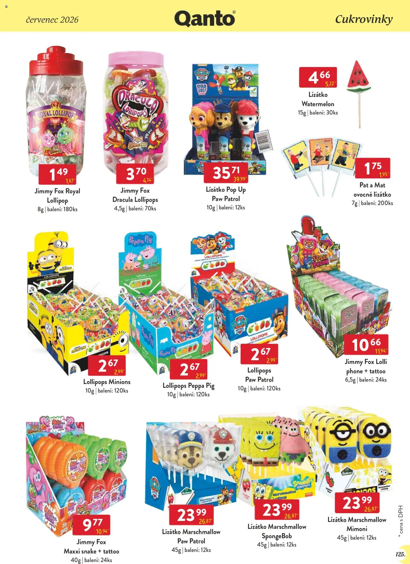 Astur & Qanto leták - Velkoobchod 07/2026 od 01.07.2026 | Strana: 125 | Produkty: Marshmallows, Mimoni