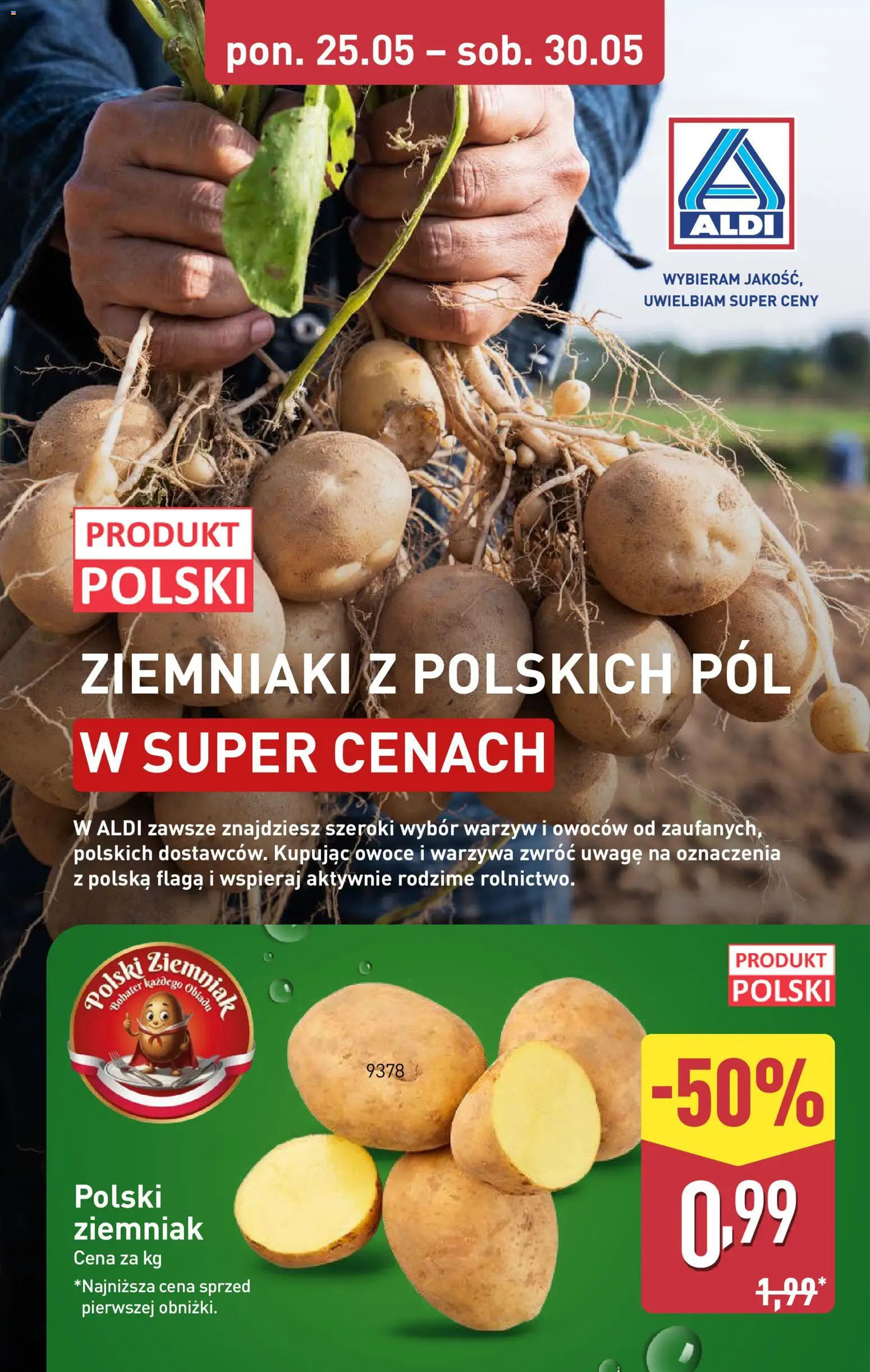 Aldi gazetka - Oferta weekendowa od 28.05.2026 | Strona: 6 | Produkty: Ziemniaki, Warzywa, Owoce