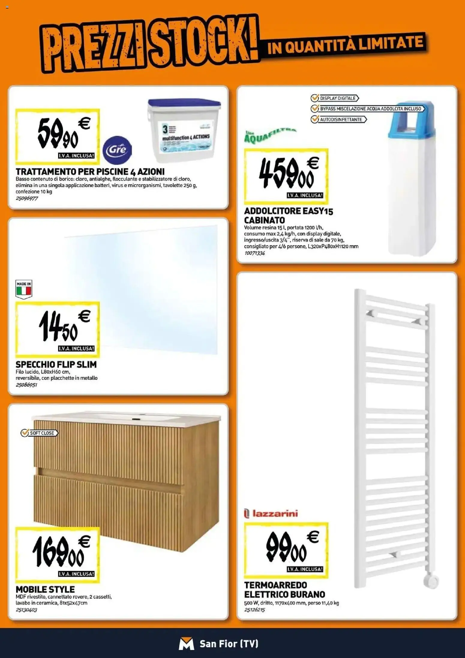 Volantino TECNOMAT del 30/07/2026 | Pagina: 5 | Prodotti: Acqua, Sale, TV, Specchio