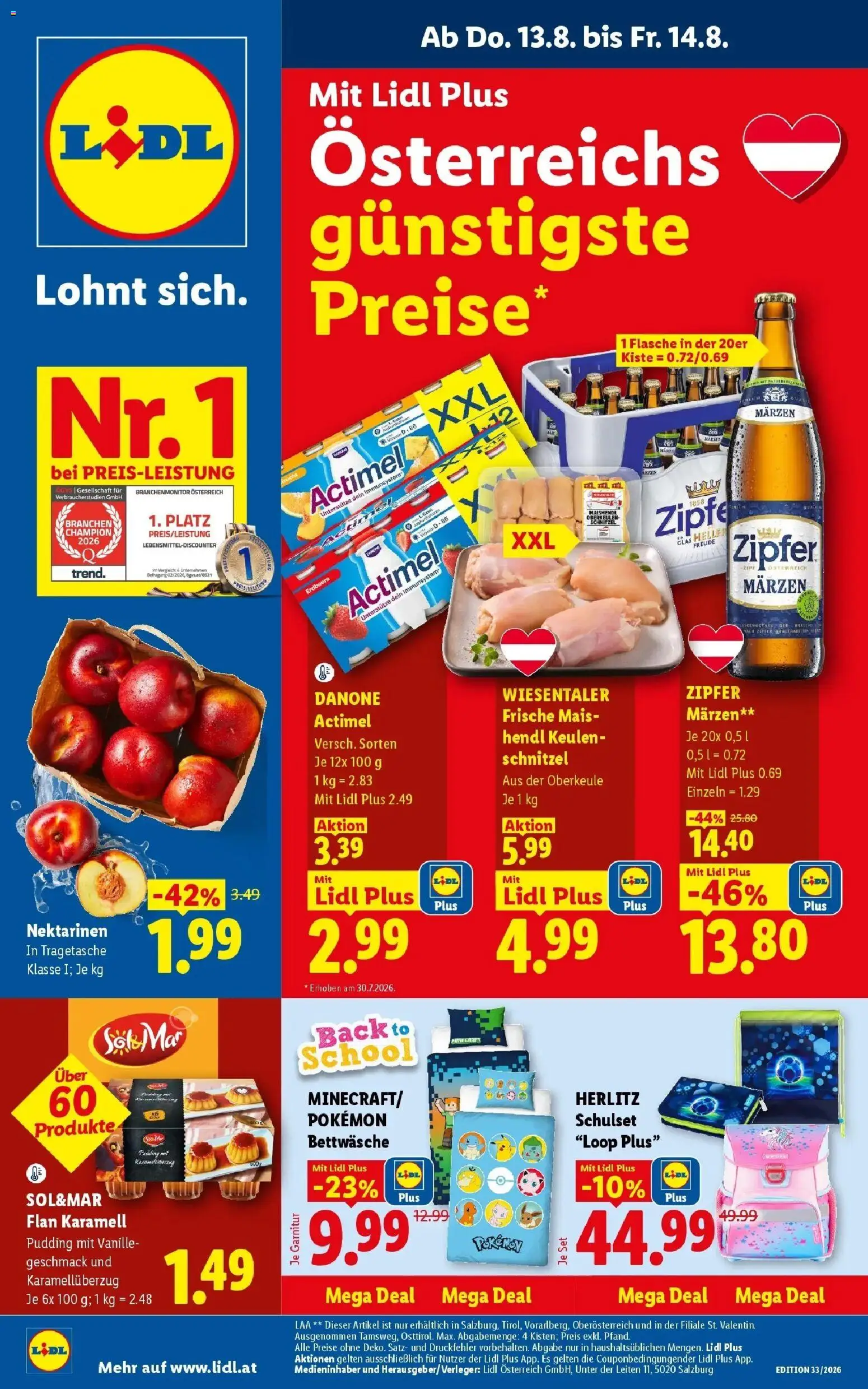 Lidl - Lidl ab 13.08.2026 - Angebote ab donnerstag | Seite: 1