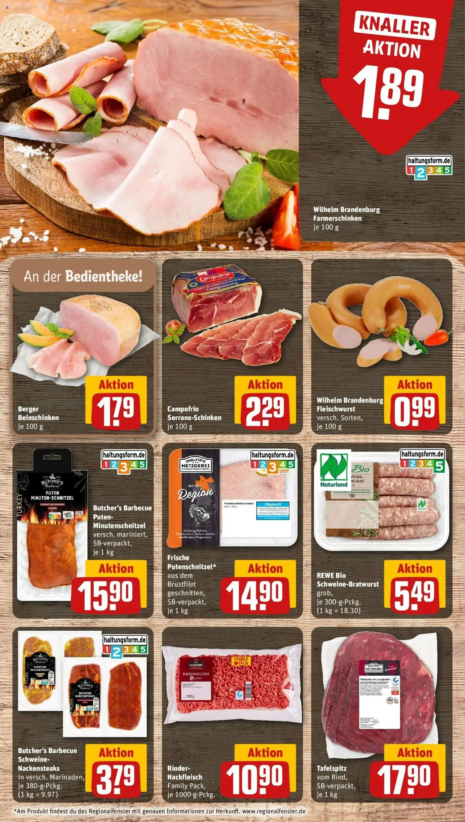 Rewe Prospekt Braunschweig – gültig ab 12.07.2026 | Seite: 8 | Produkte: Nackensteaks, Tafelspitz, Wurst, Hackfleisch